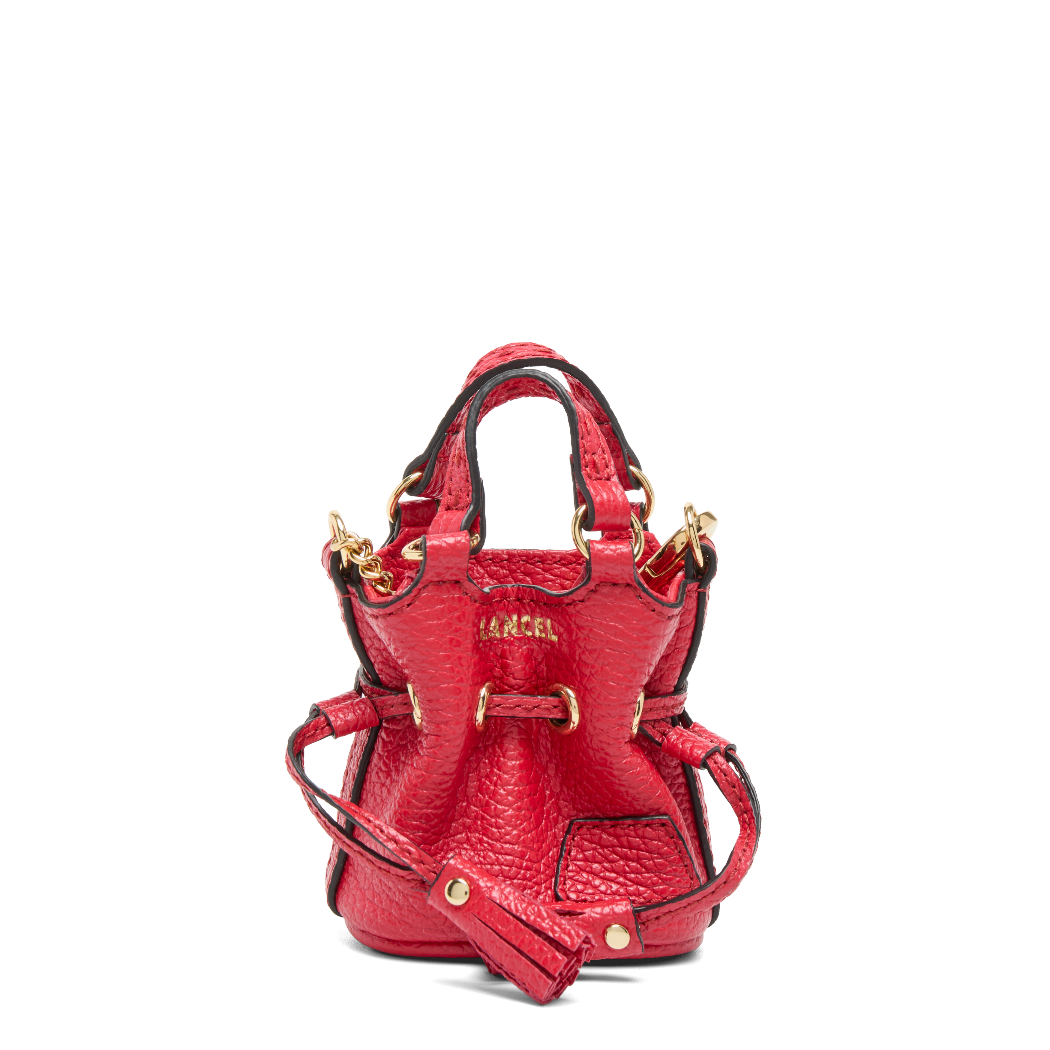 Accessoire voor tas capsulecollectie 150 jaar van runderleer LANCEL Rood