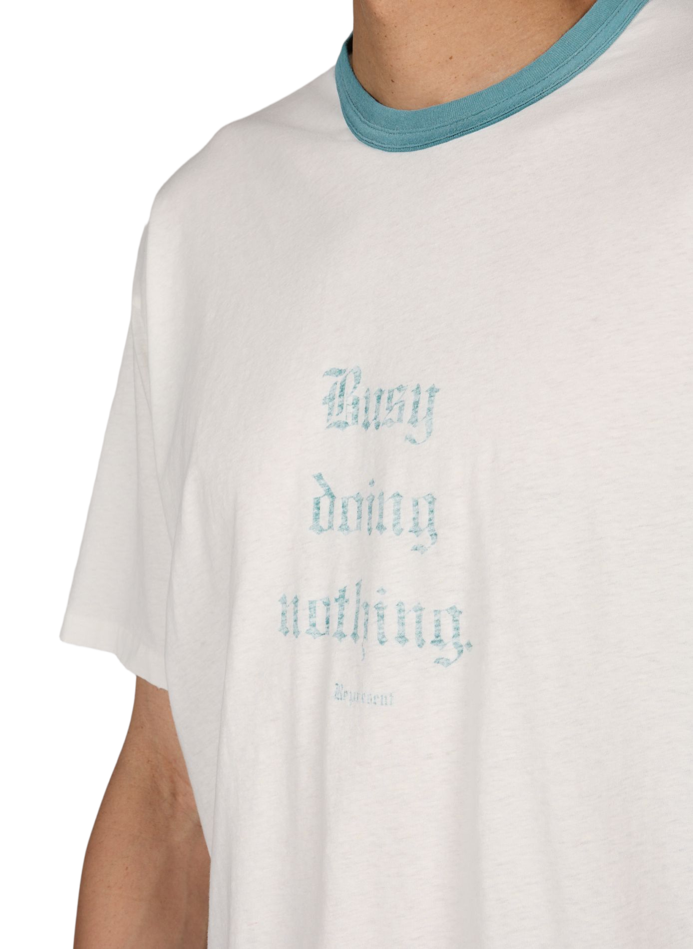 Straight printed t-shirt in blended cotton REPRESENT White