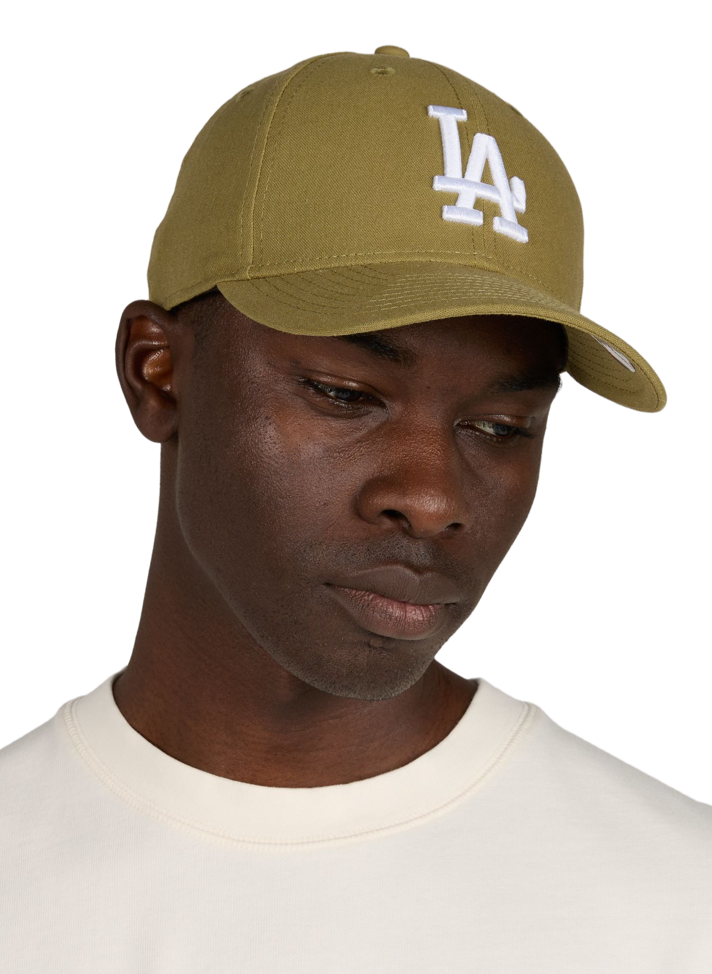 Casquette côtelée à logo brodé  NEW ERA Kaki