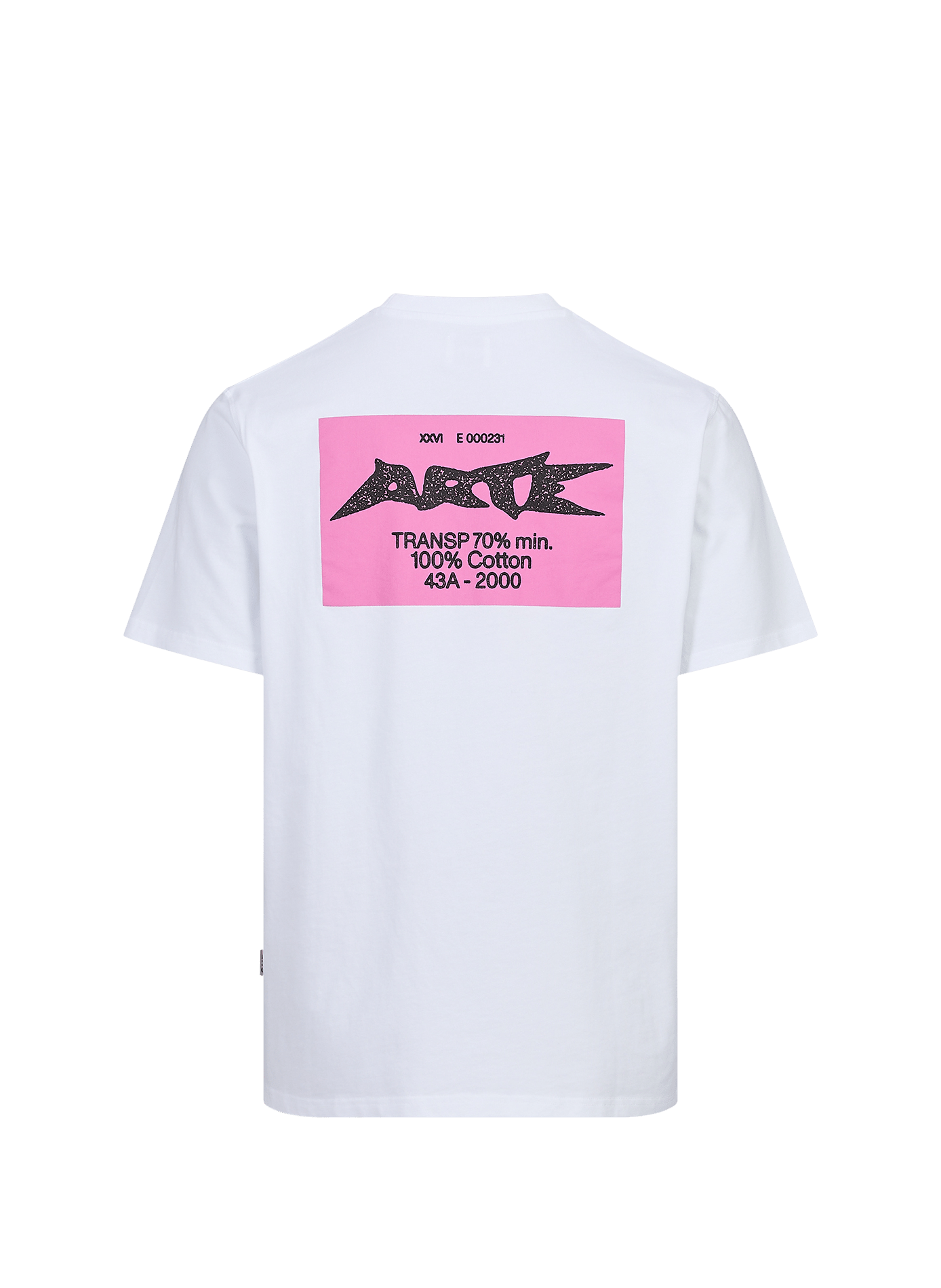 Round neck straight fit cotton T-shirt with screen printing ARTE ANTWERP White