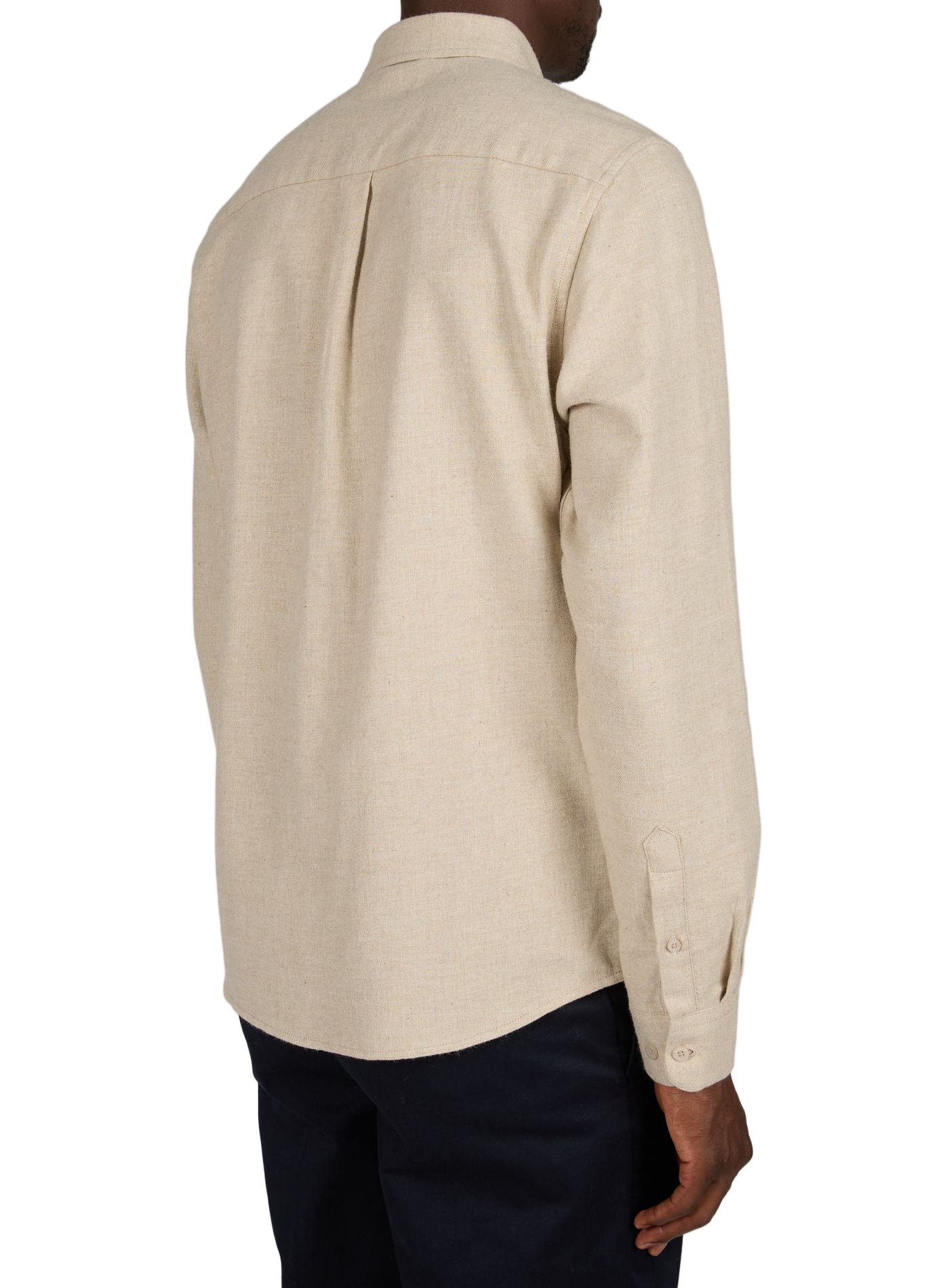 Straight cotton shirt KNOWLEDGE COTTON Grey