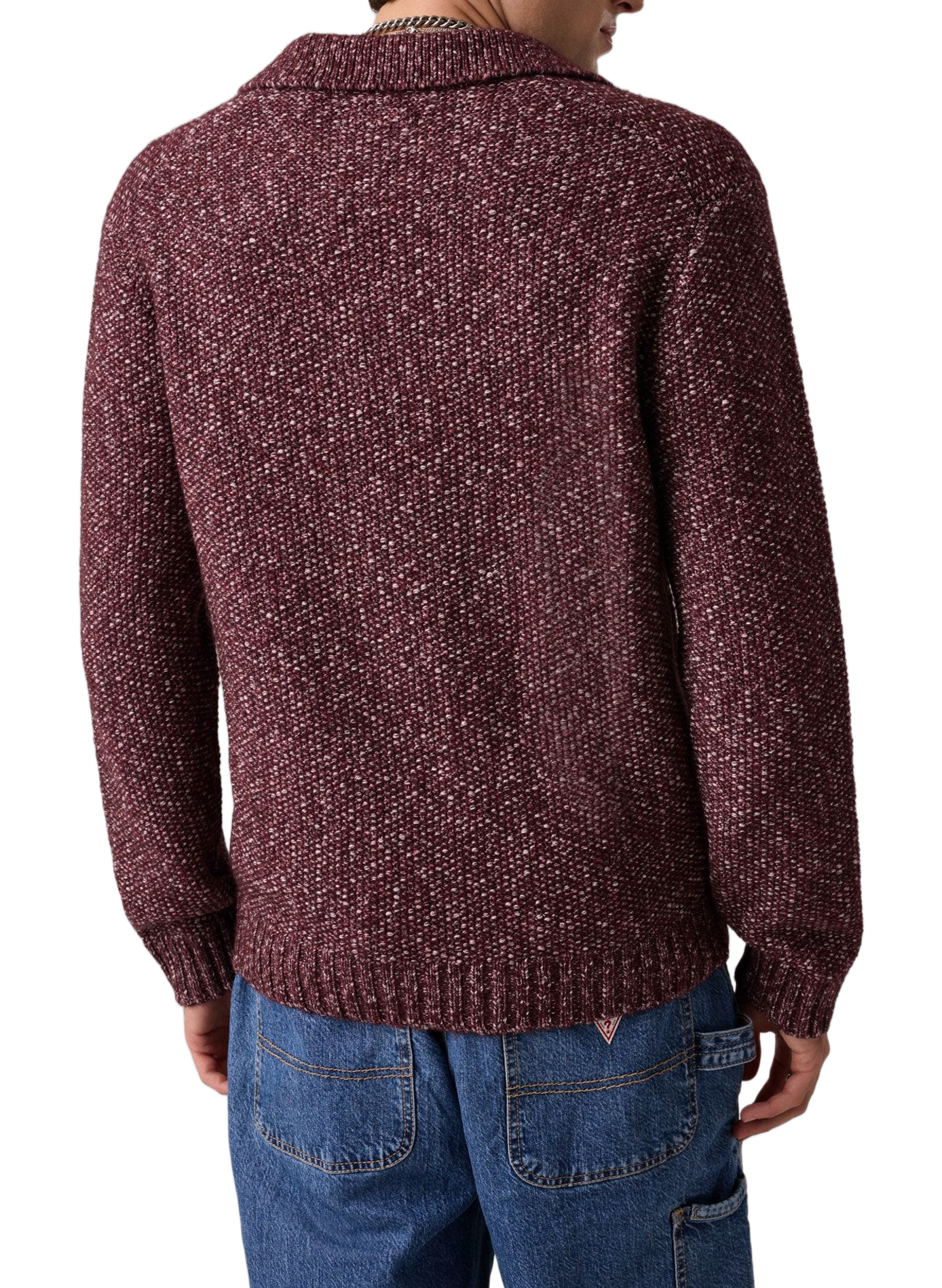 Gerader Pullover aus Baumwollmischung GUESS Rot