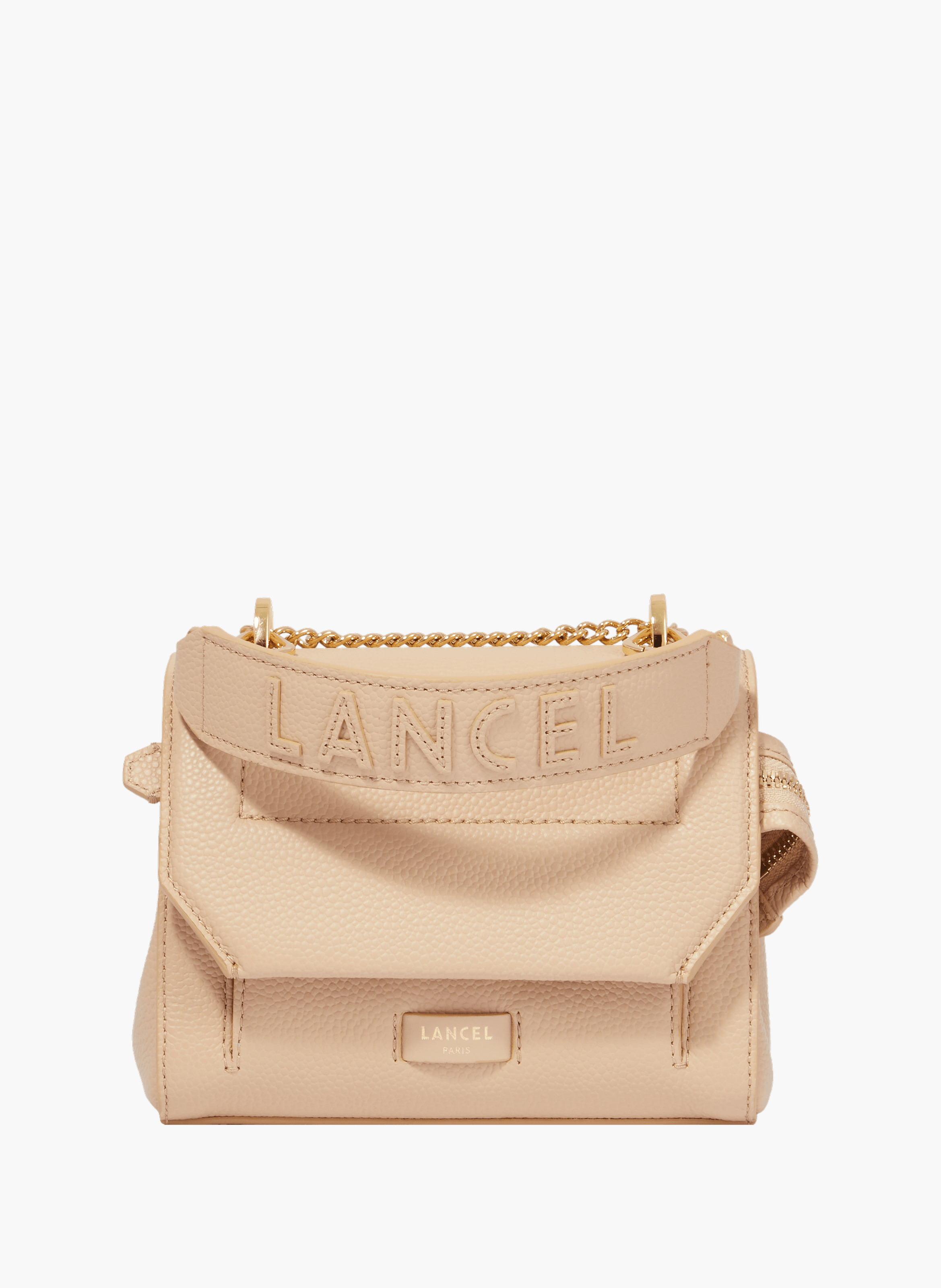 Sac rabat s ninon de lancel en cuir  Cappuccino/dore