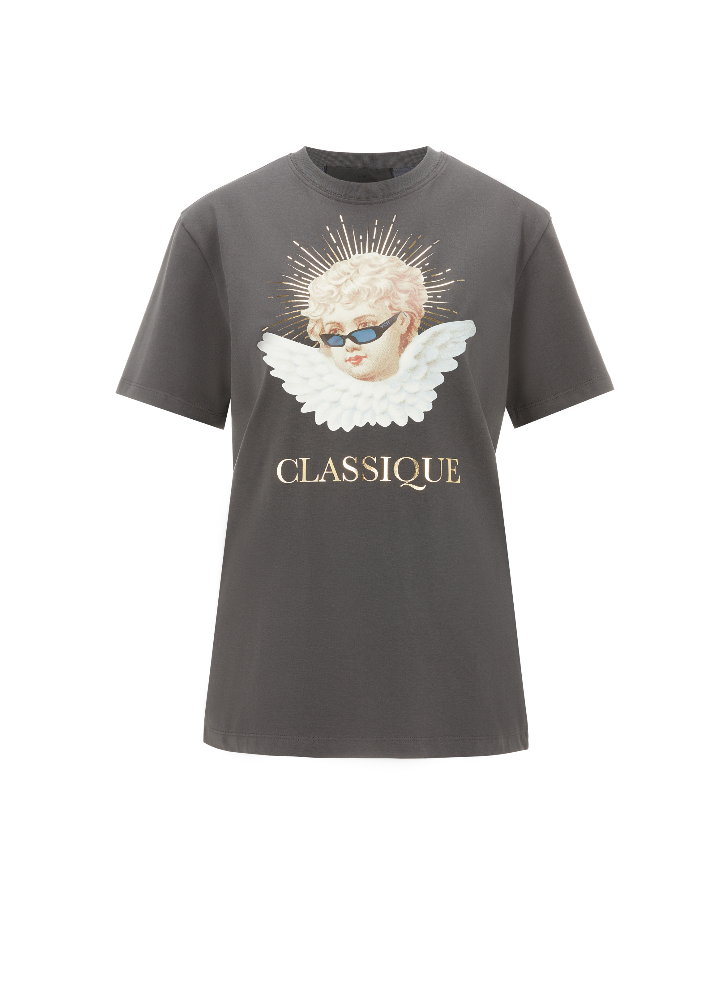 T-shirt Graphique en coton mélangé