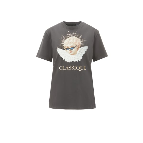 T-shirt Graphique en coton mélangé