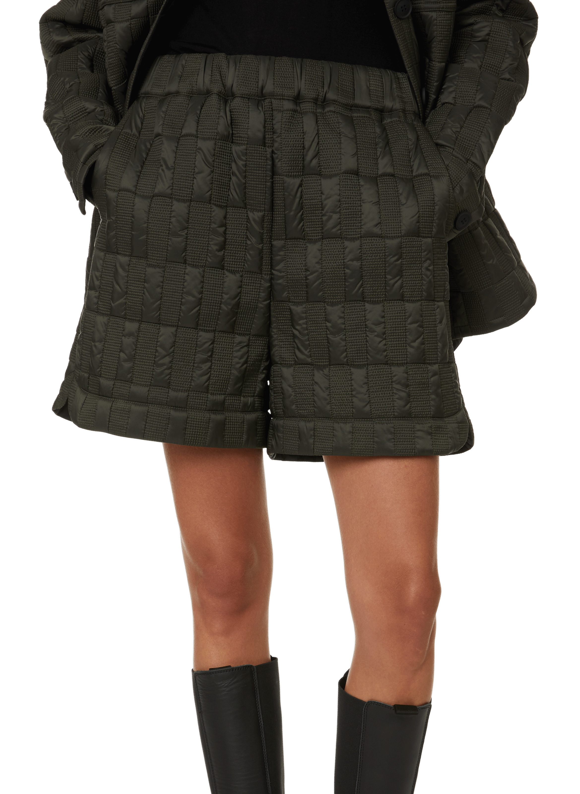 SAISON 1865 Quilted shorts Green