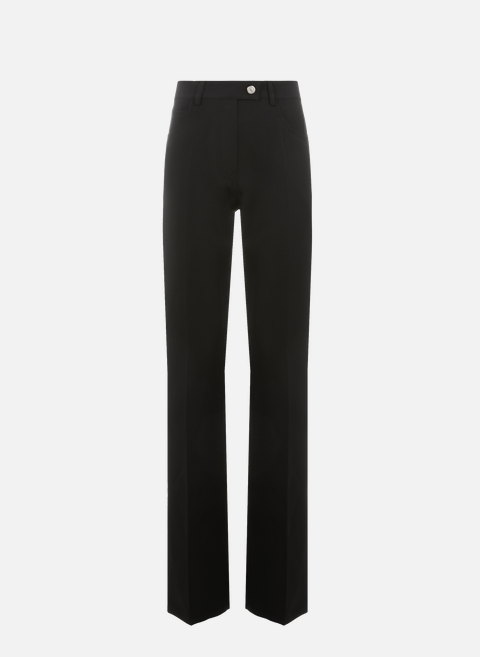 Straight pants with pleats BlackCOURRÈGES 
