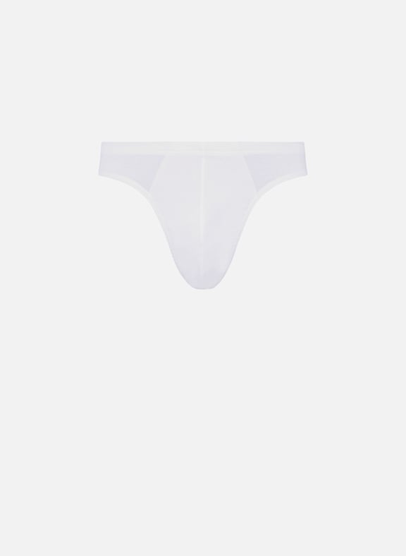 Slip en coton Blanc by HANRO HANRO Slip en coton Blanc