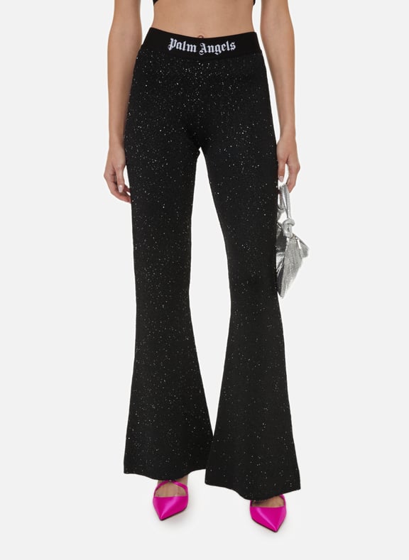 Pantalon Soirée knit Noir by PALM ANGELS PALM ANGELS Pantalon Soirée knit Noir