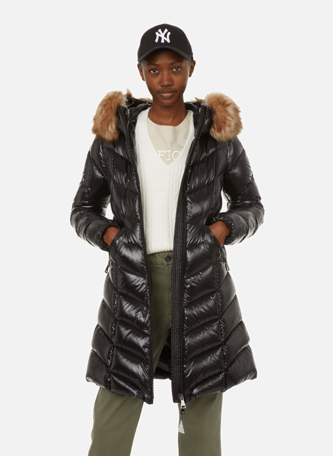 MONCLER long quilted down jacket