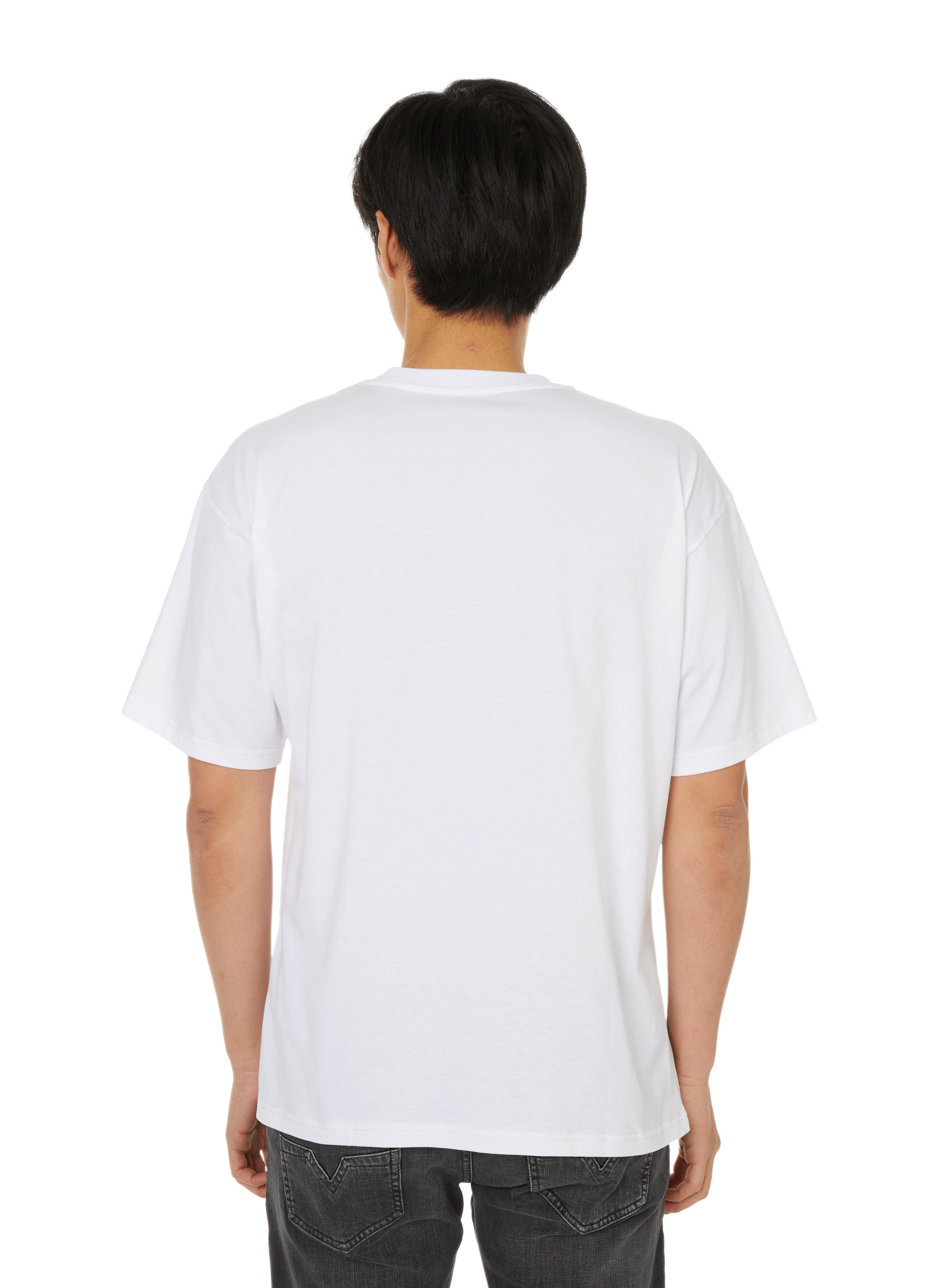 T-shirt logo en coton  DIESEL Blanc