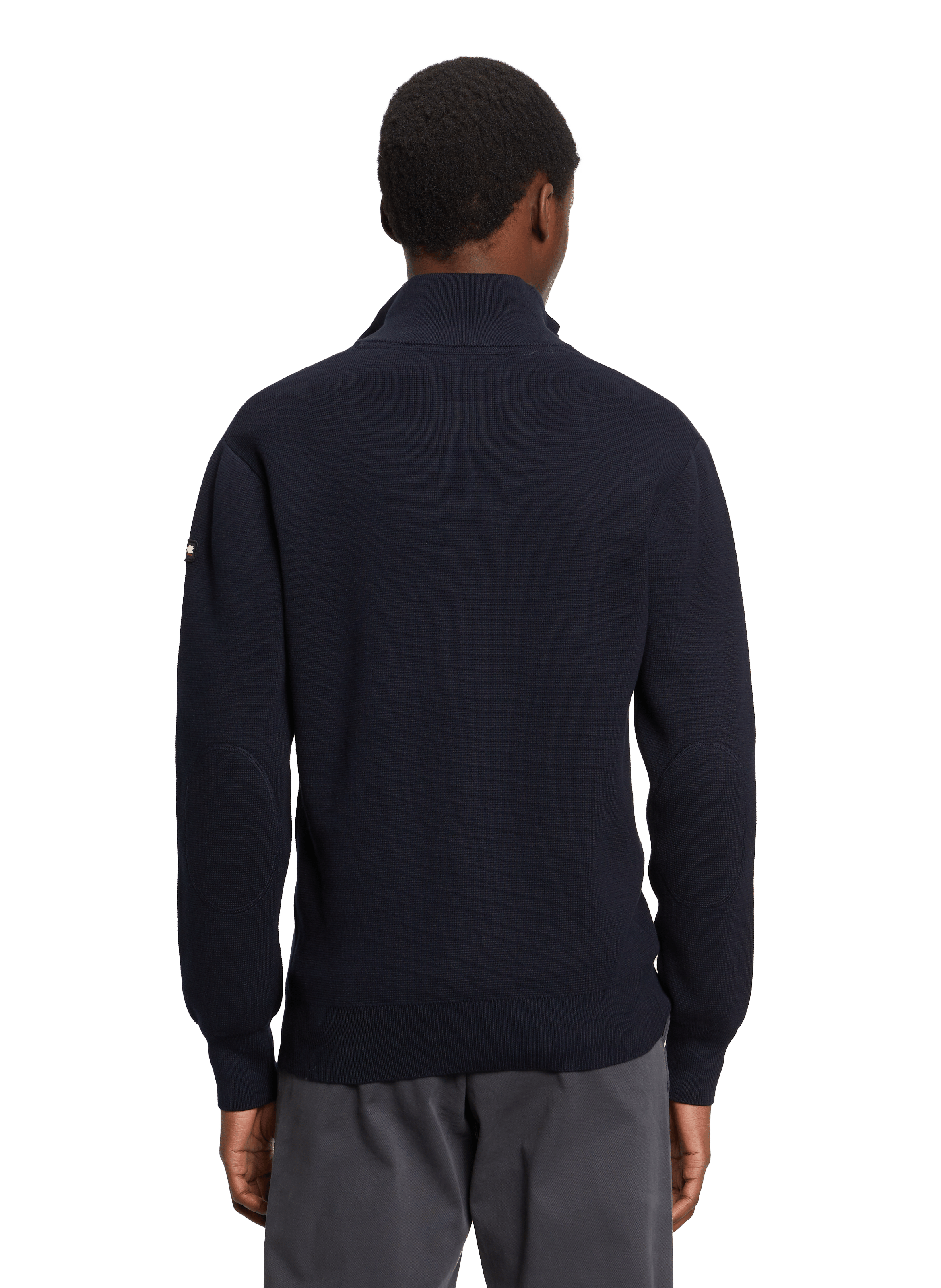 Cotton jumper SCHOTT Blue