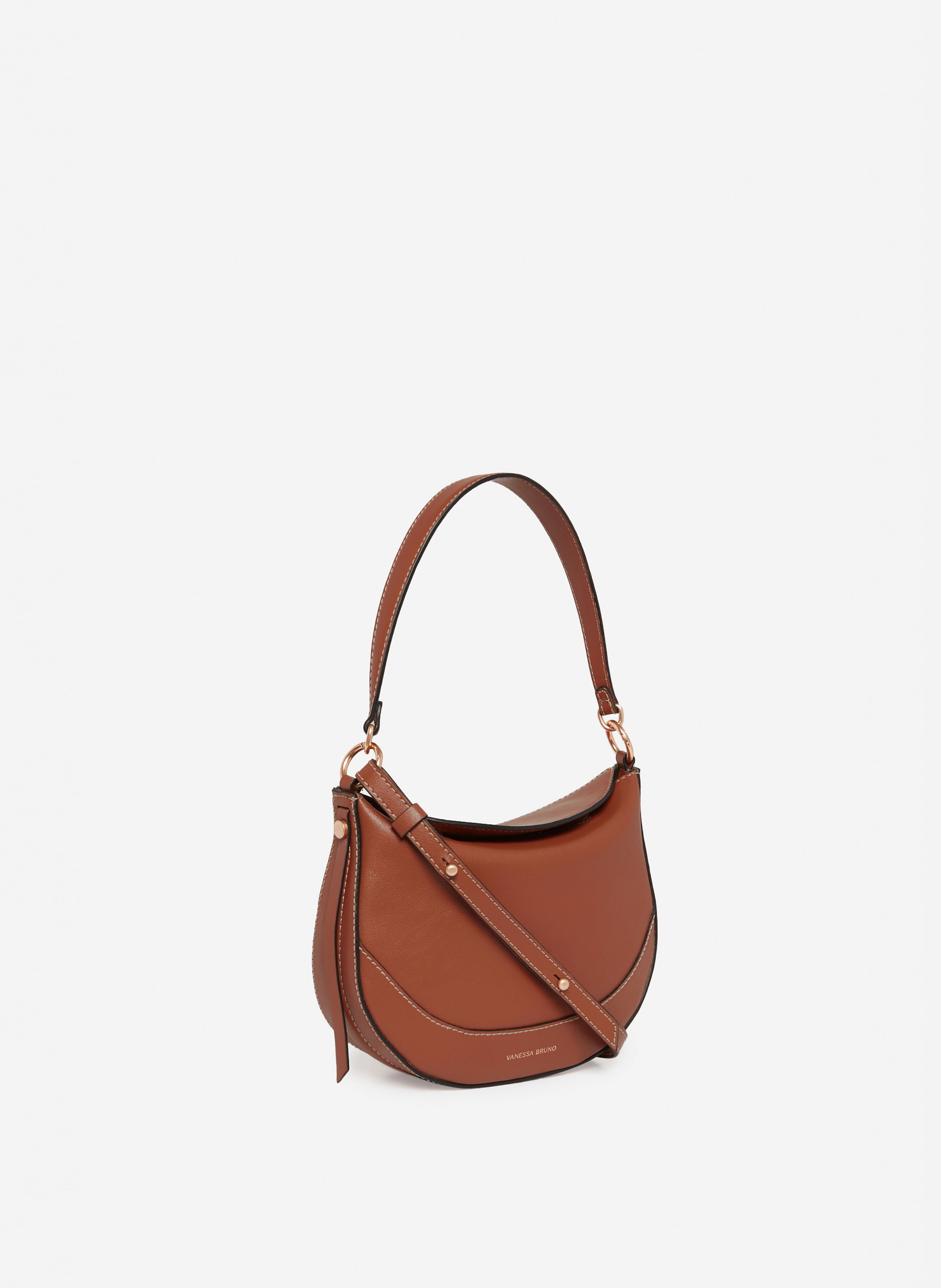 Petit Sac Daily En Cuir VANESSA BRUNO Marron