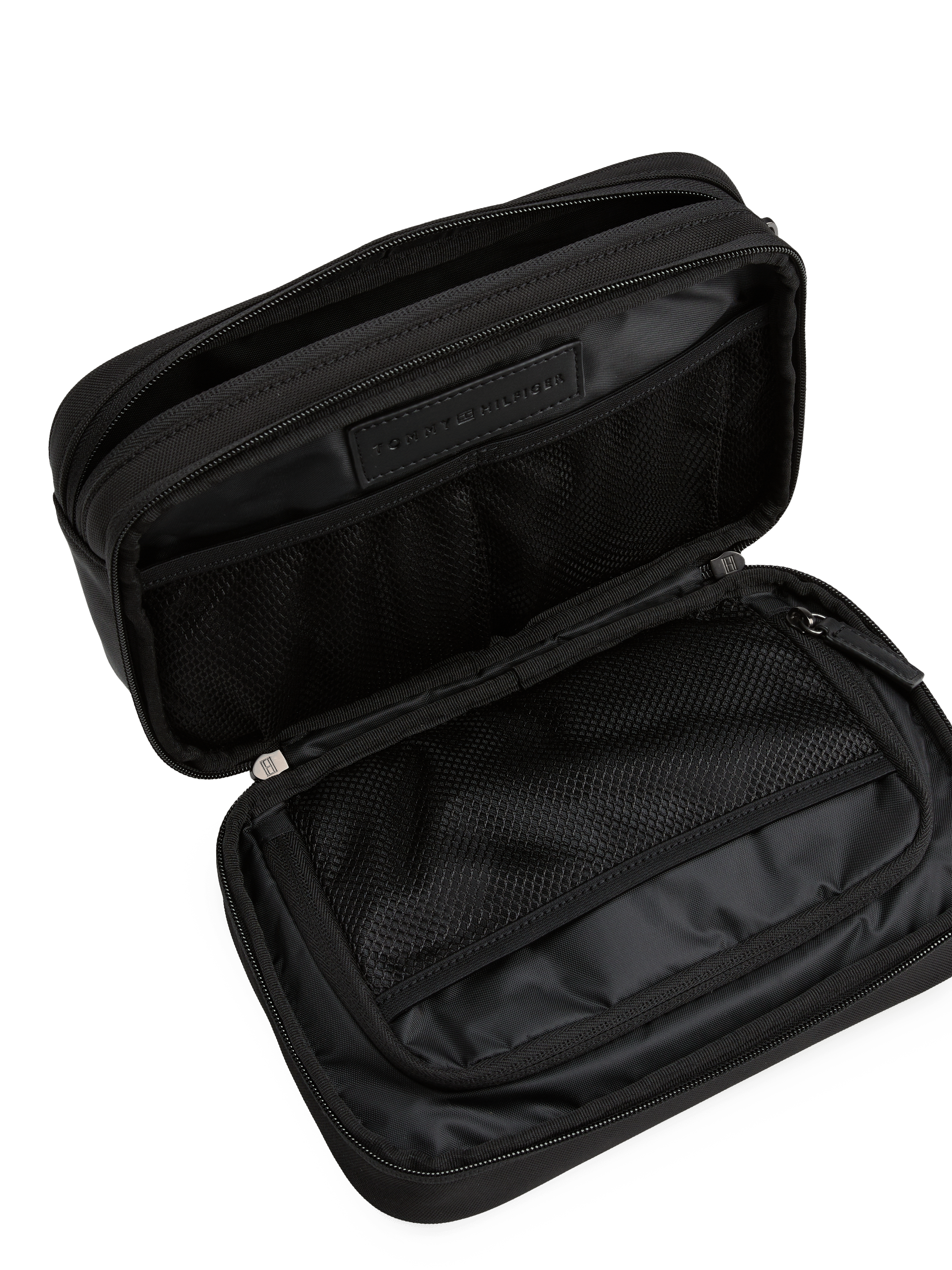 Mesh toiletry bag TOMMY HILFIGER Black