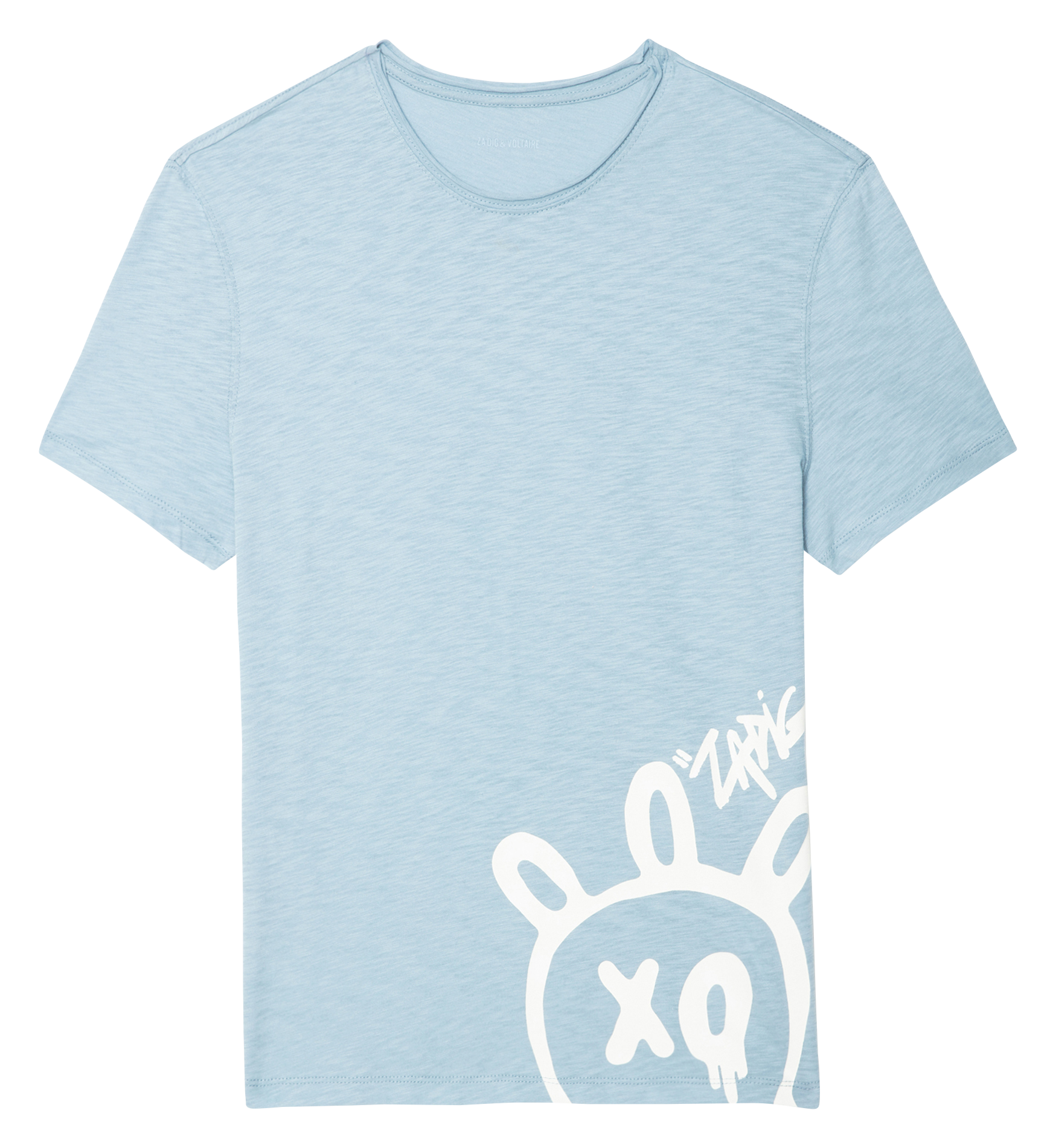 Tee-shirt col rond en coton stockly ZADIG&VOLTAIRE Bleu