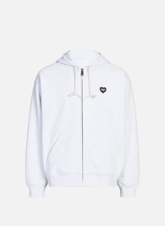 Heart Hoodie Grey by CARHARTT WIP CARHARTT WIP Heart Hoodie Grey