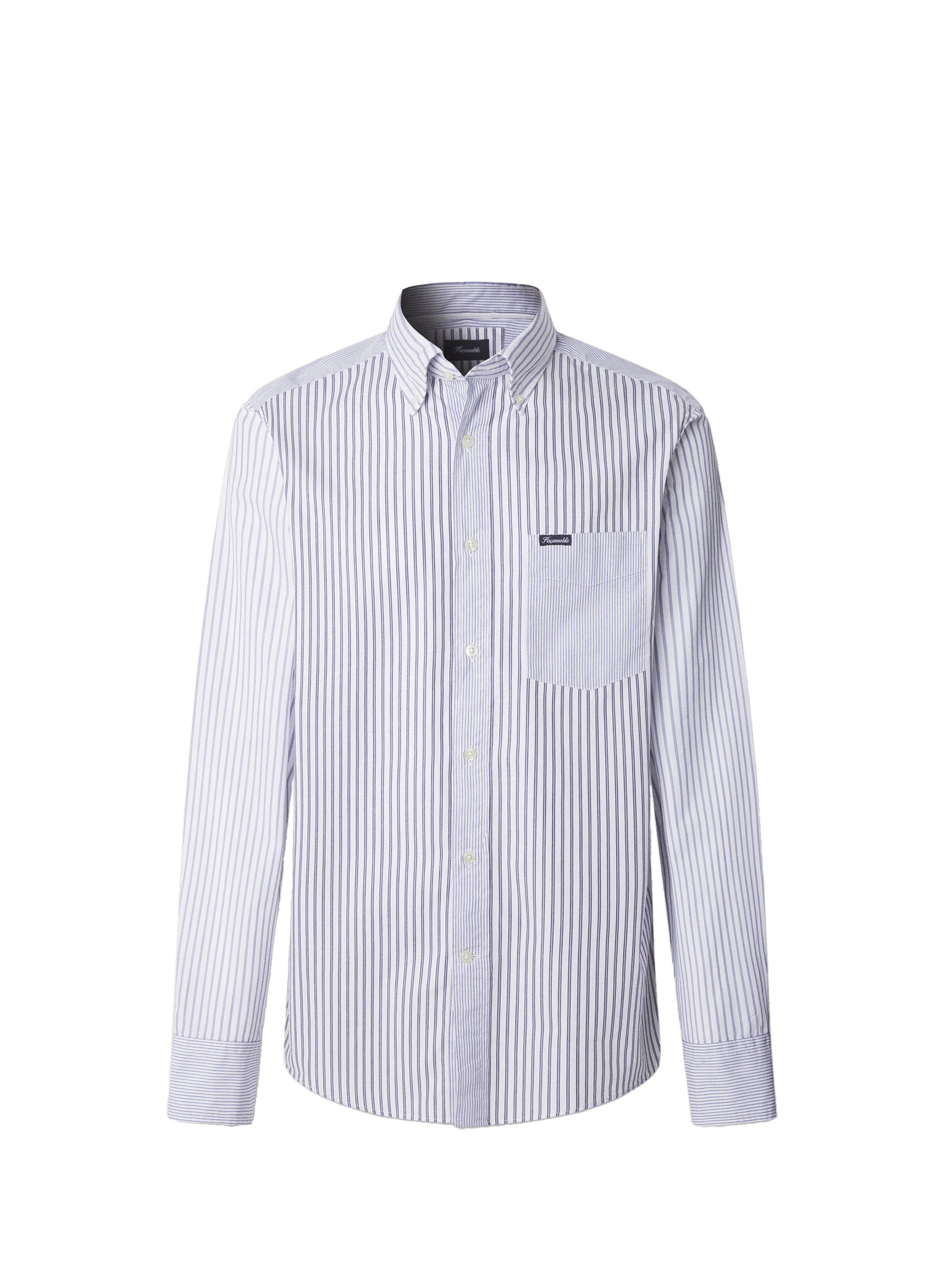 Chemise à rayures en coton FACONNABLE Bleu