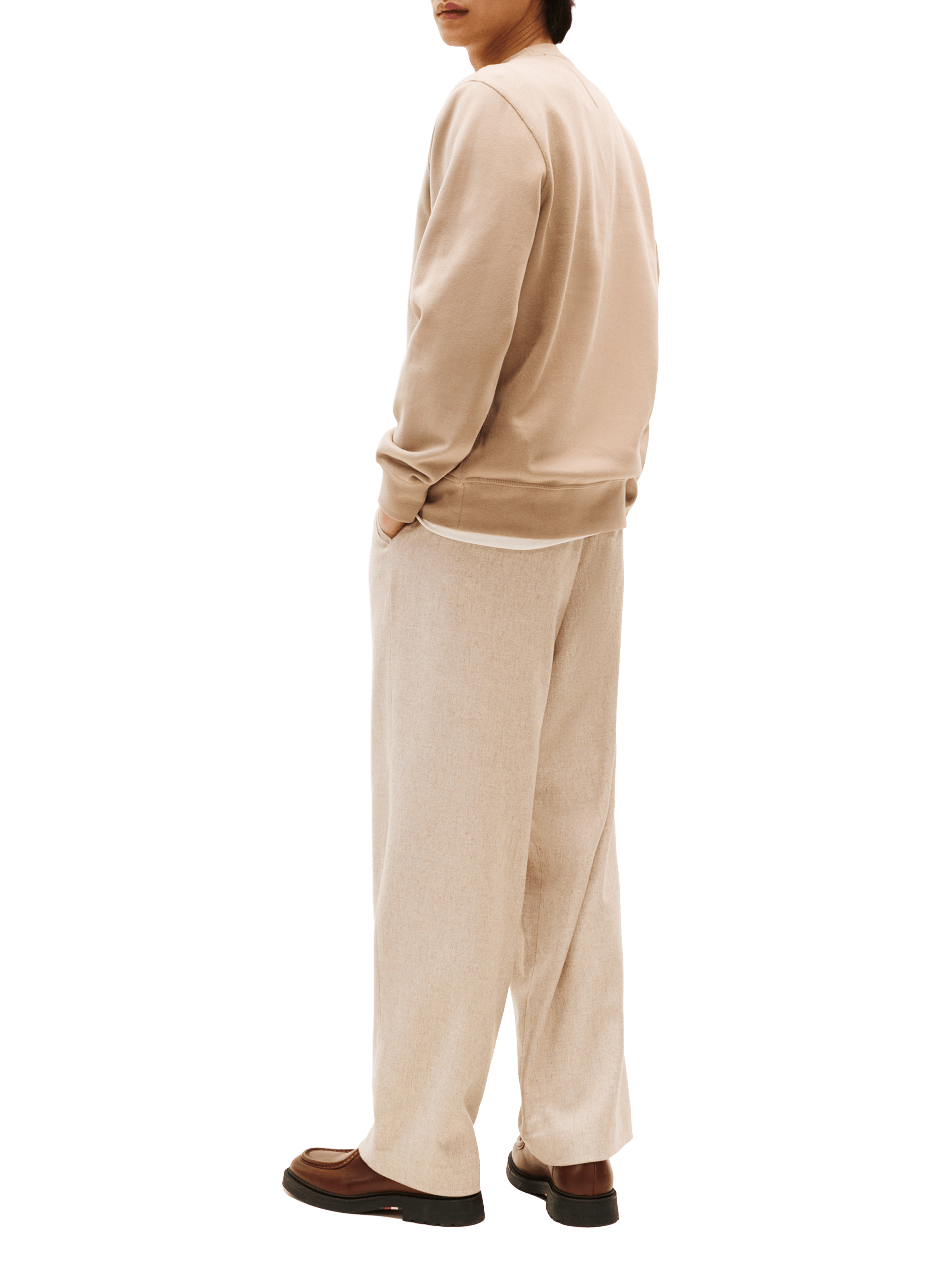 Sweatshirt en coton TOMMY HILFIGER Beige