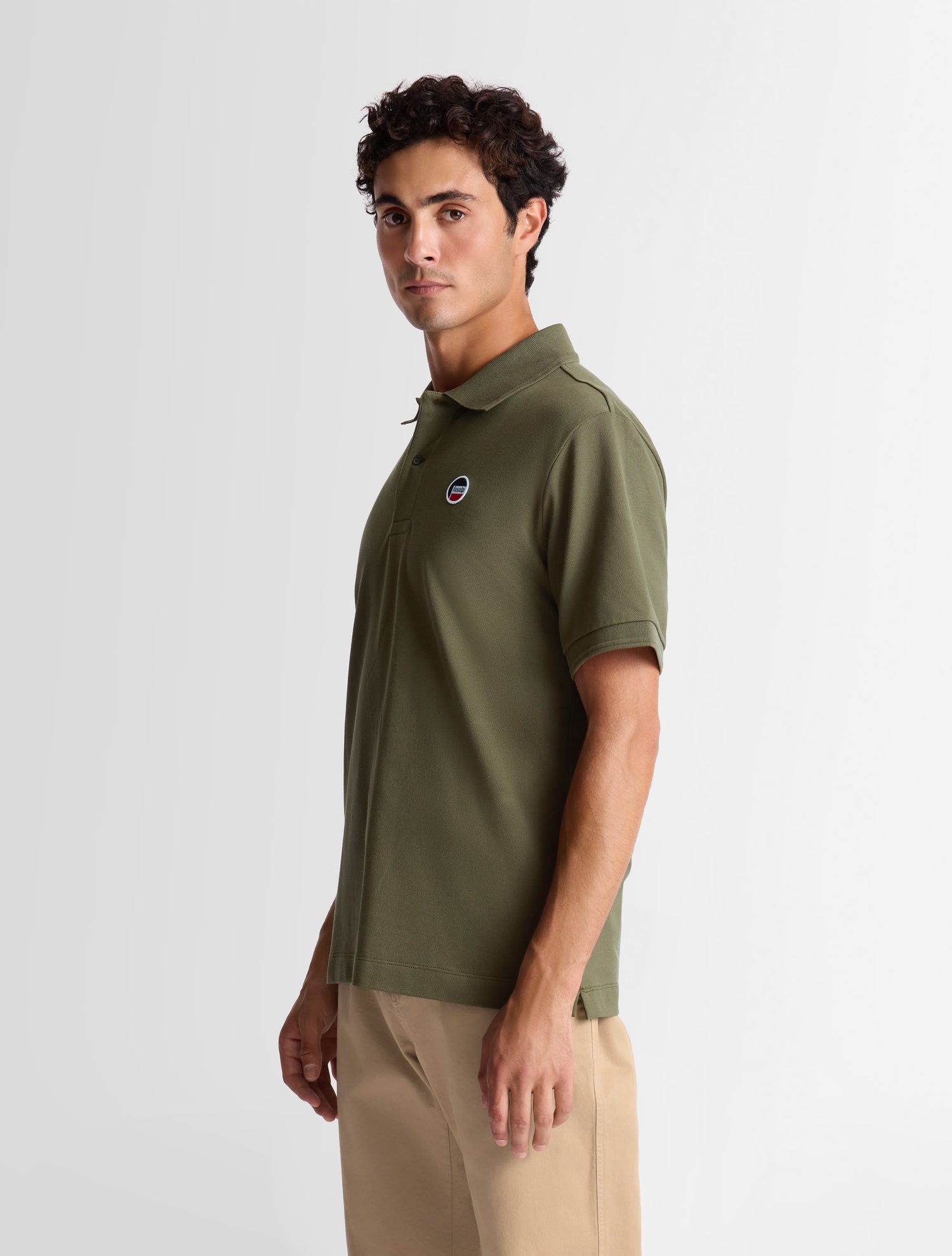 Polo manches courtes gerlo col polo coupe regular FUSALP Kaki