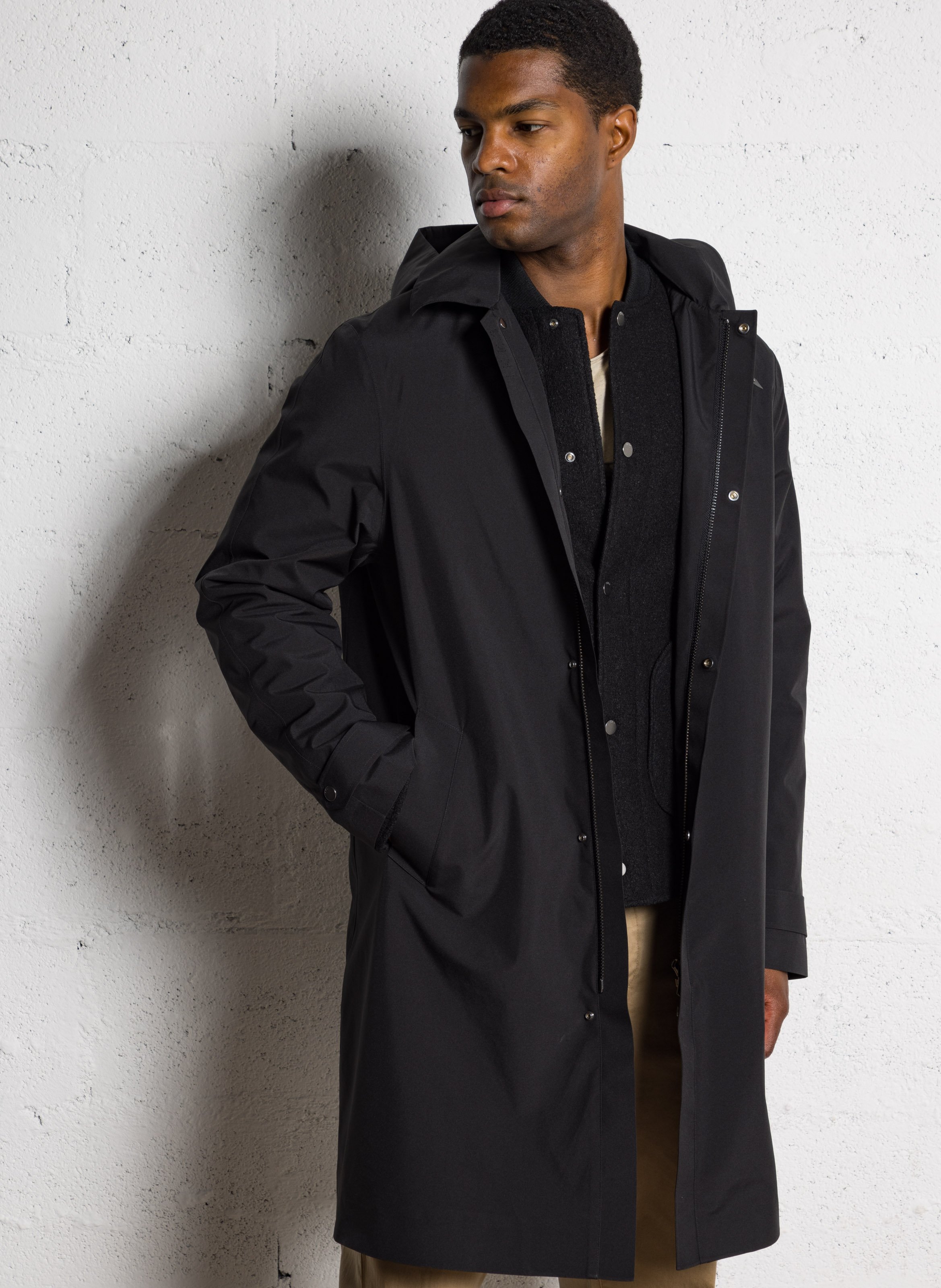 Parka col classique avec blouson amovible IKKS Noir