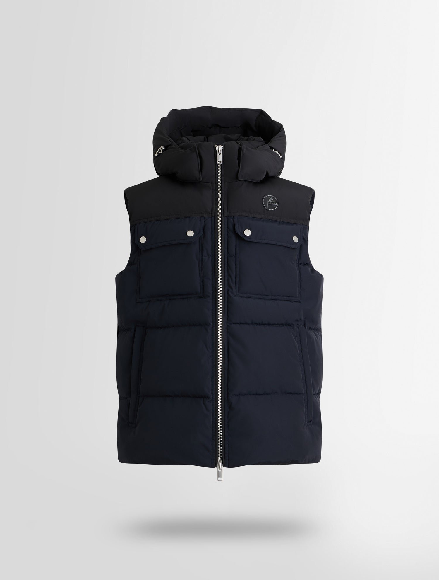 Veste sans manches yonox col capuche coupe regular FUSALP Bleu