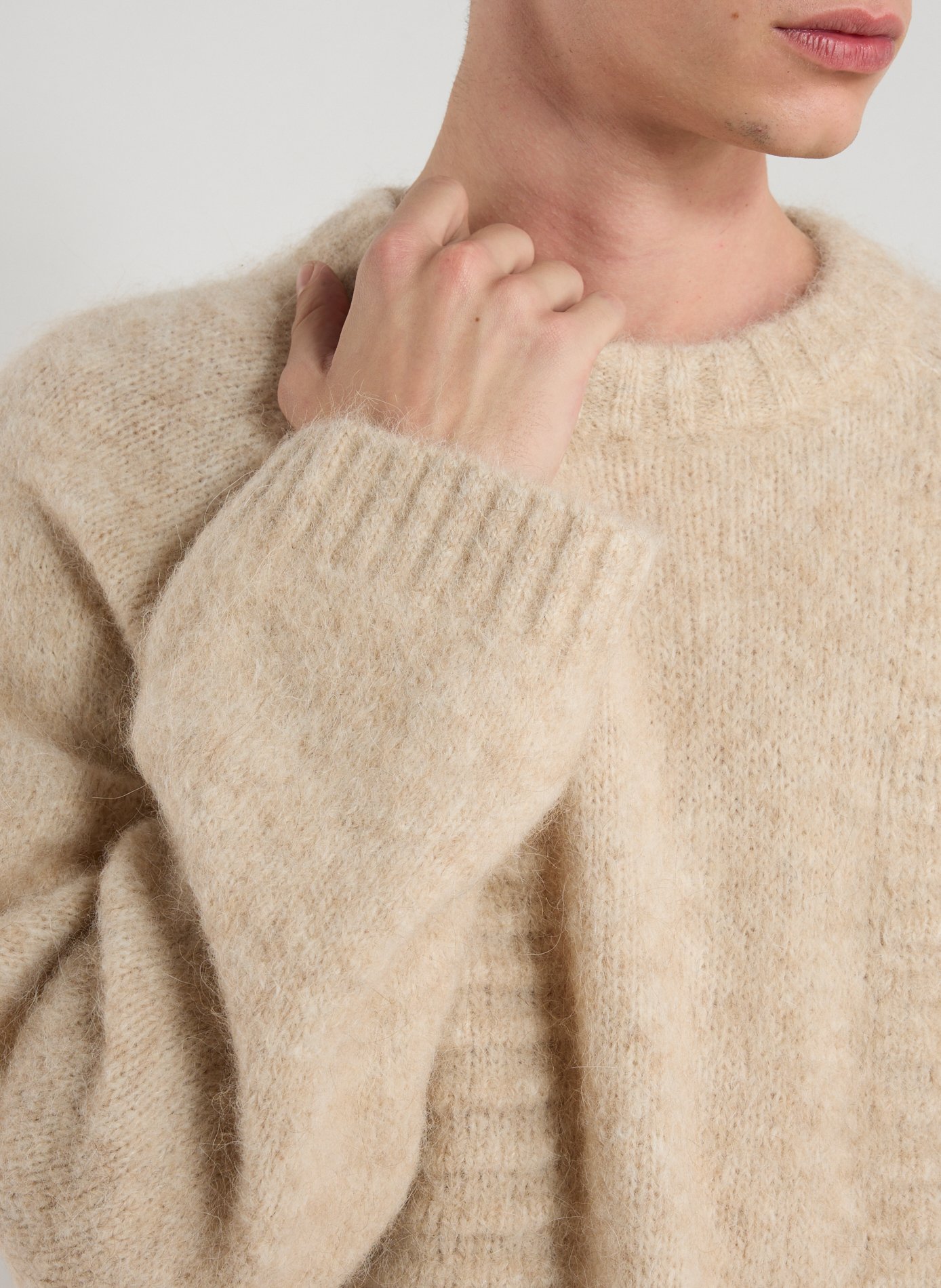 Pull Data en alpaga mélangée HOLZWEILER Beige