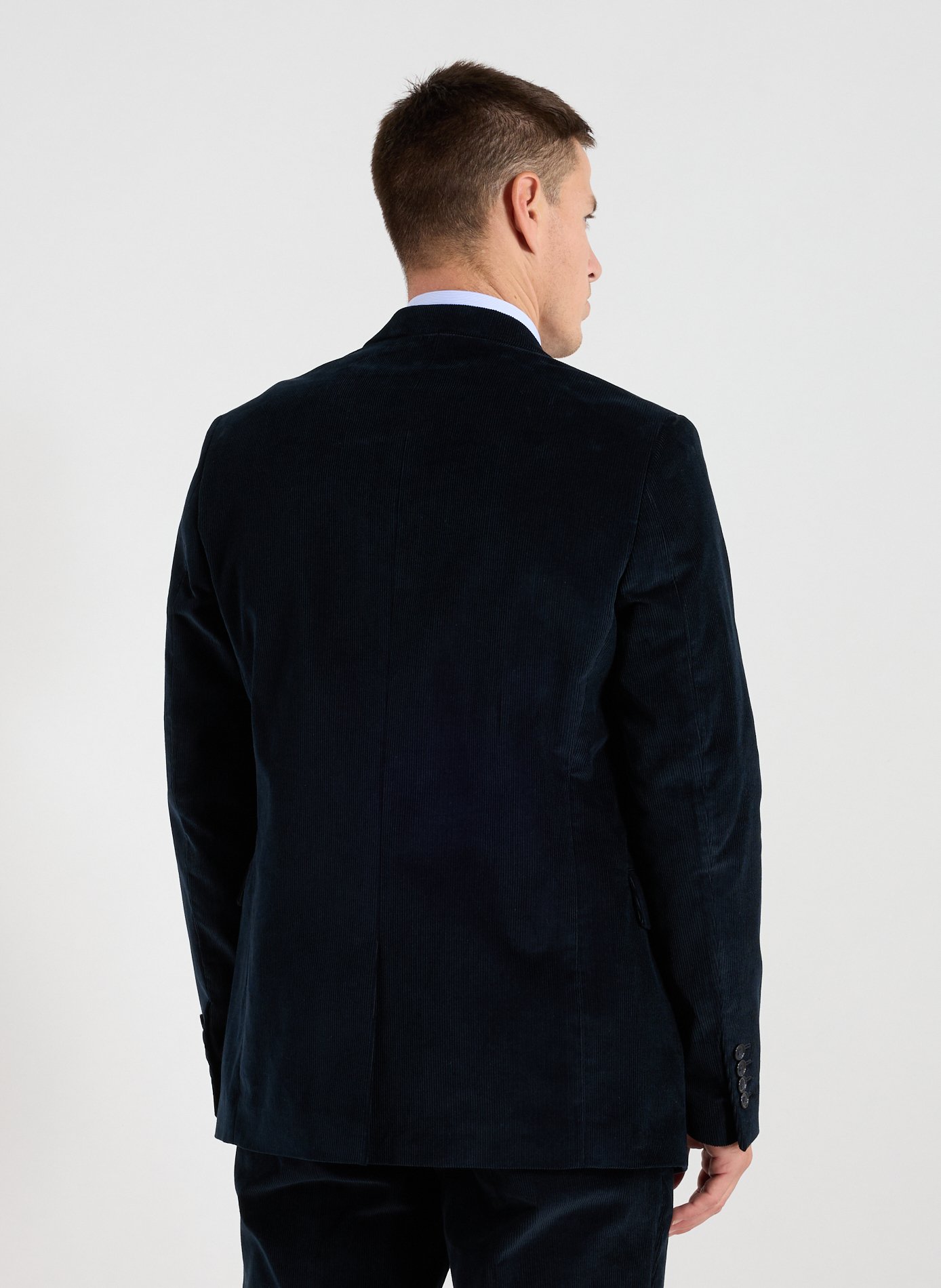 Corduroy wool blend suit AU PRINTEMPS PARIS Blue