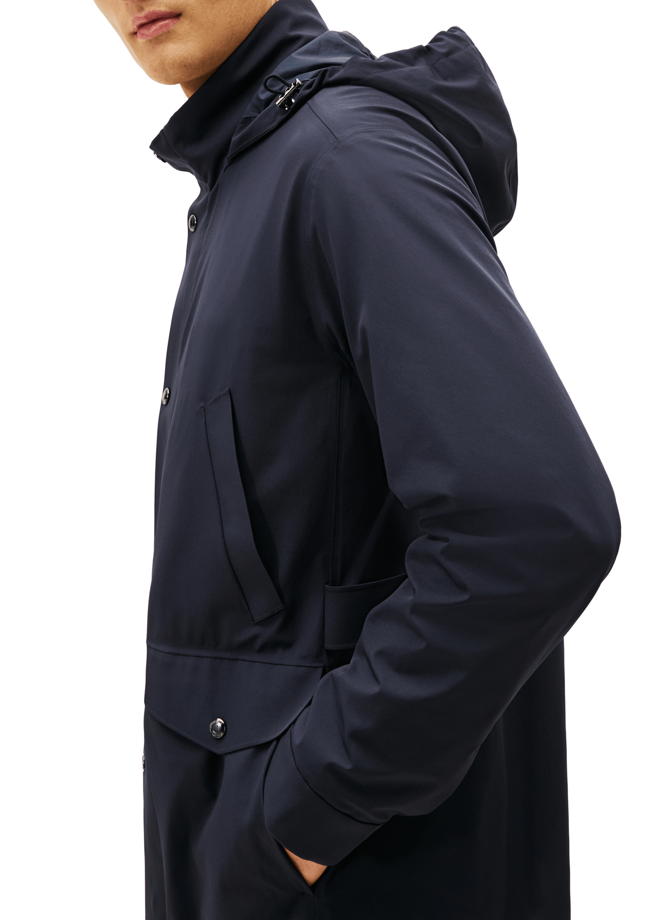 Veste col montant capuche amovible TOMMY HILFIGER Bleu