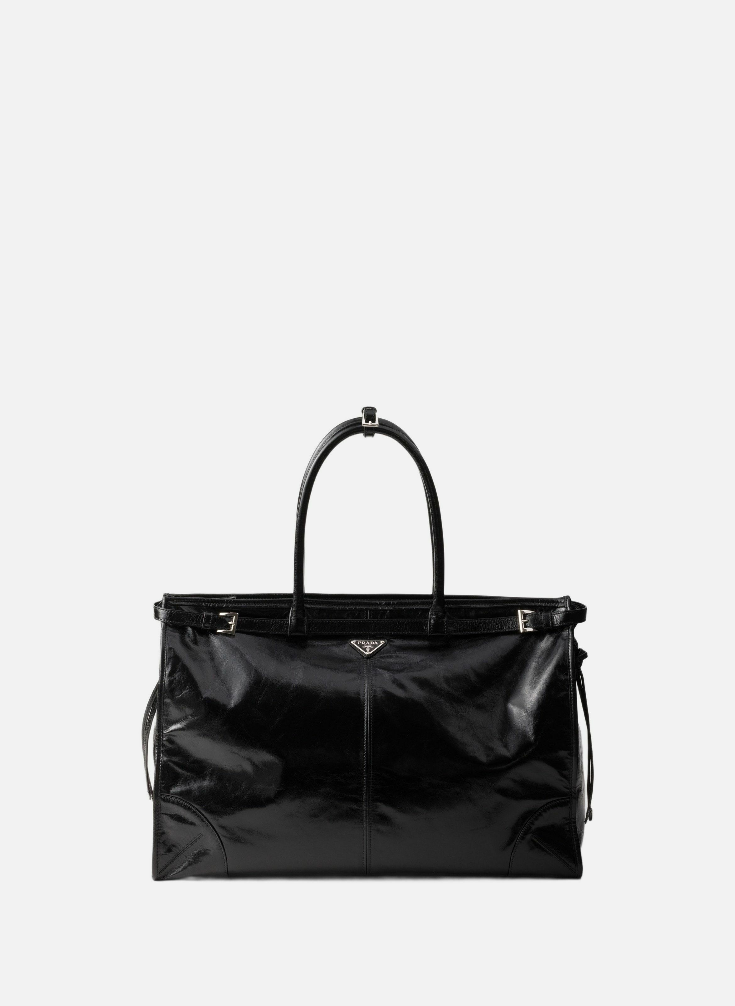 Cabas prada bonnie en cuir PRADA Noir