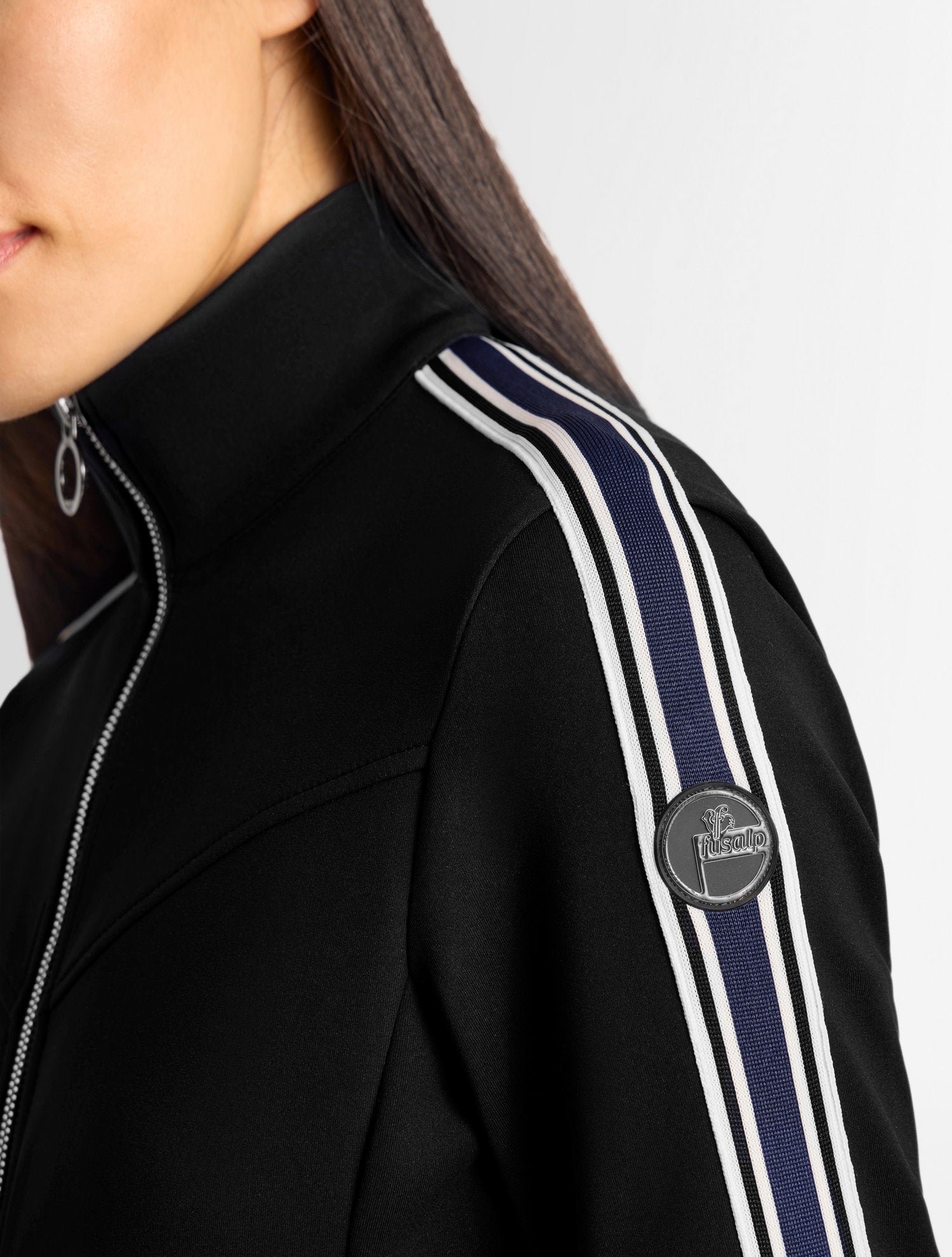 Veste technique odella col montant coupe ajustée FUSALP Noir