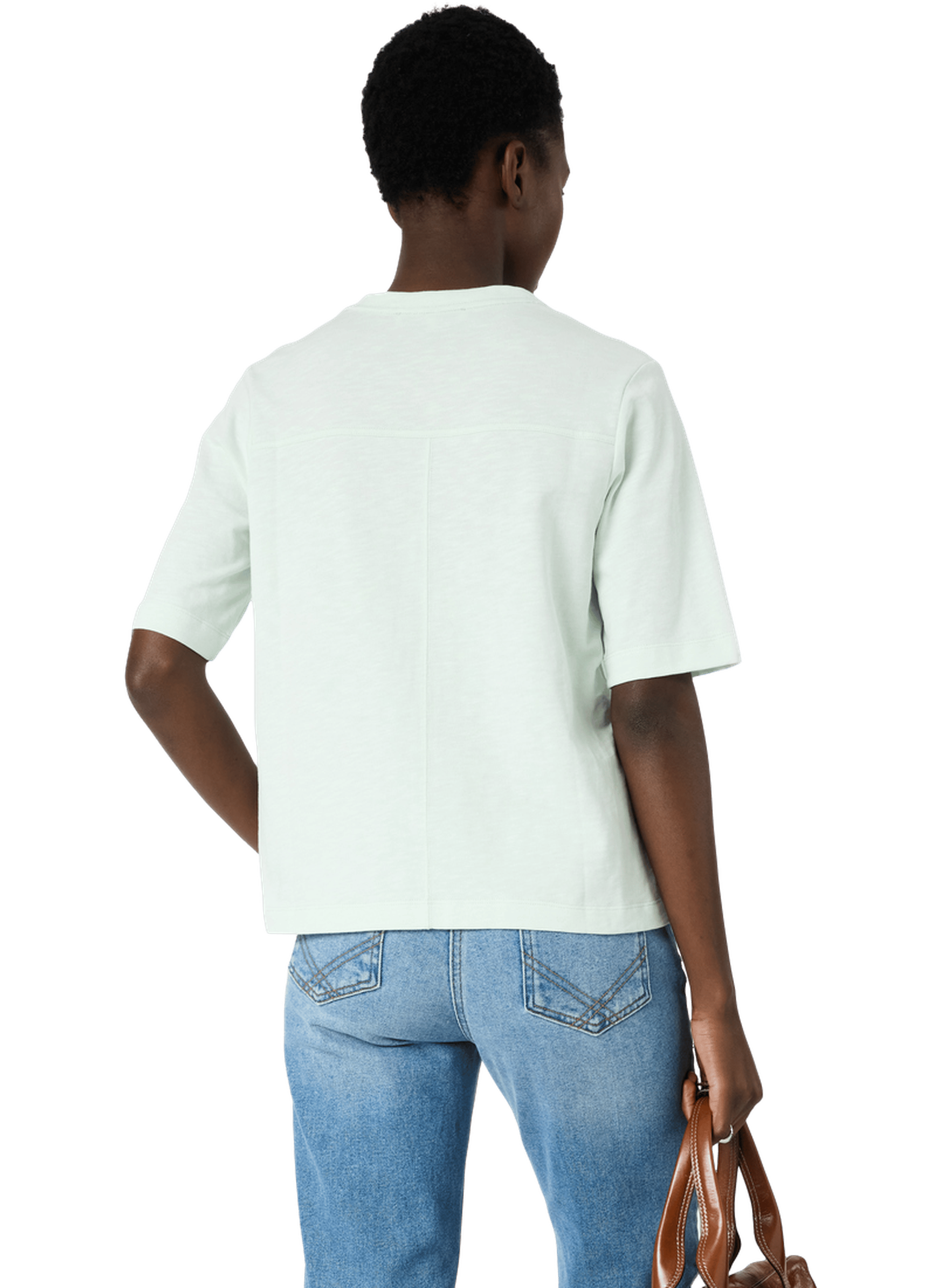 T-shirt V en coton - MARISA GERARD DAREL Vert