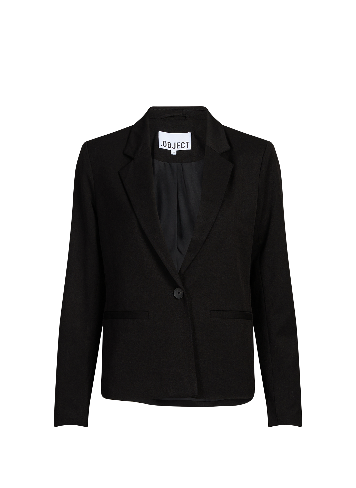 Straight blazer with single button fastening OBJECT Black