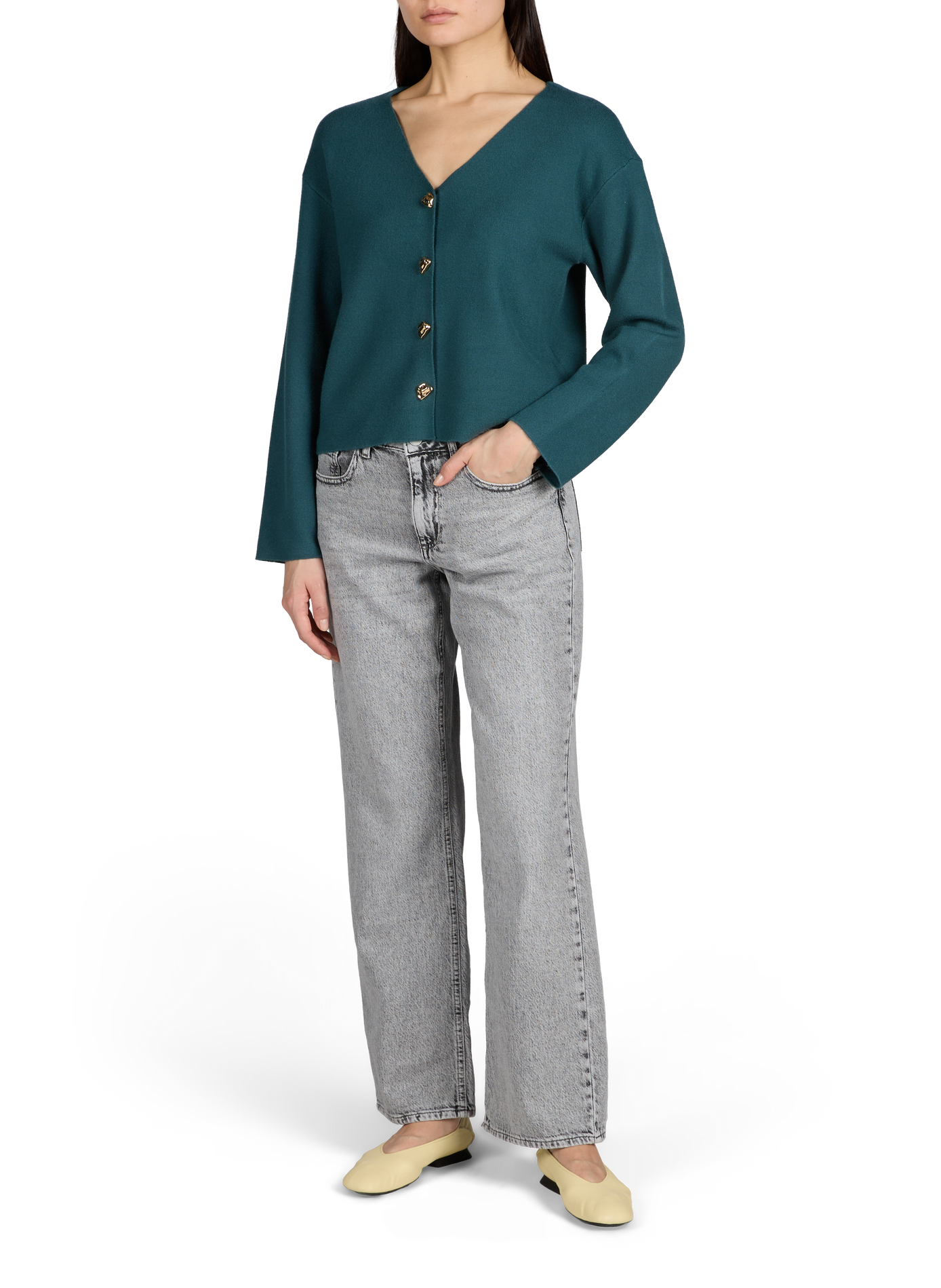 Cardigan Vicassie uni VILA Bleu