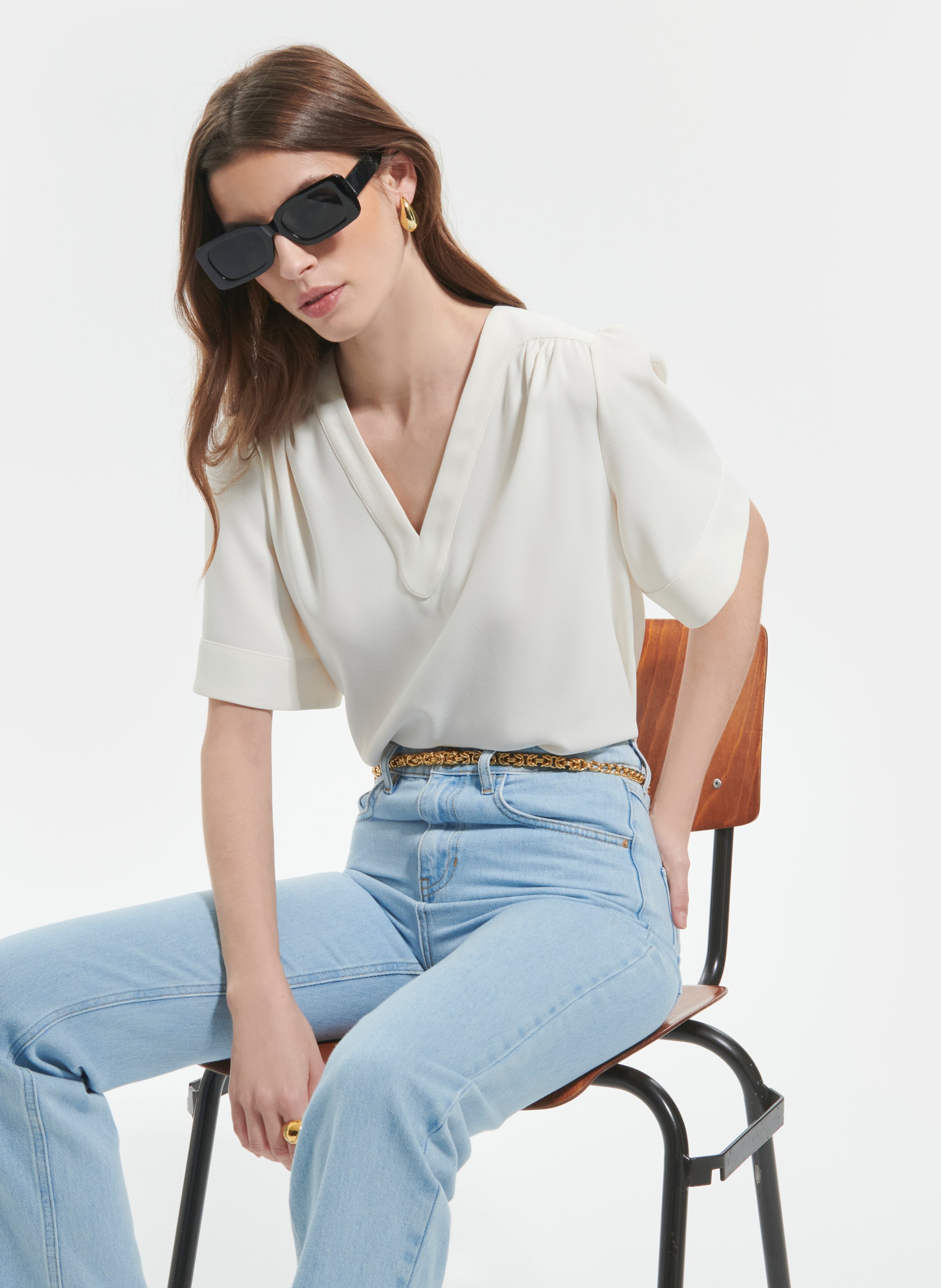 Top  tahiel ZAPA Blanc