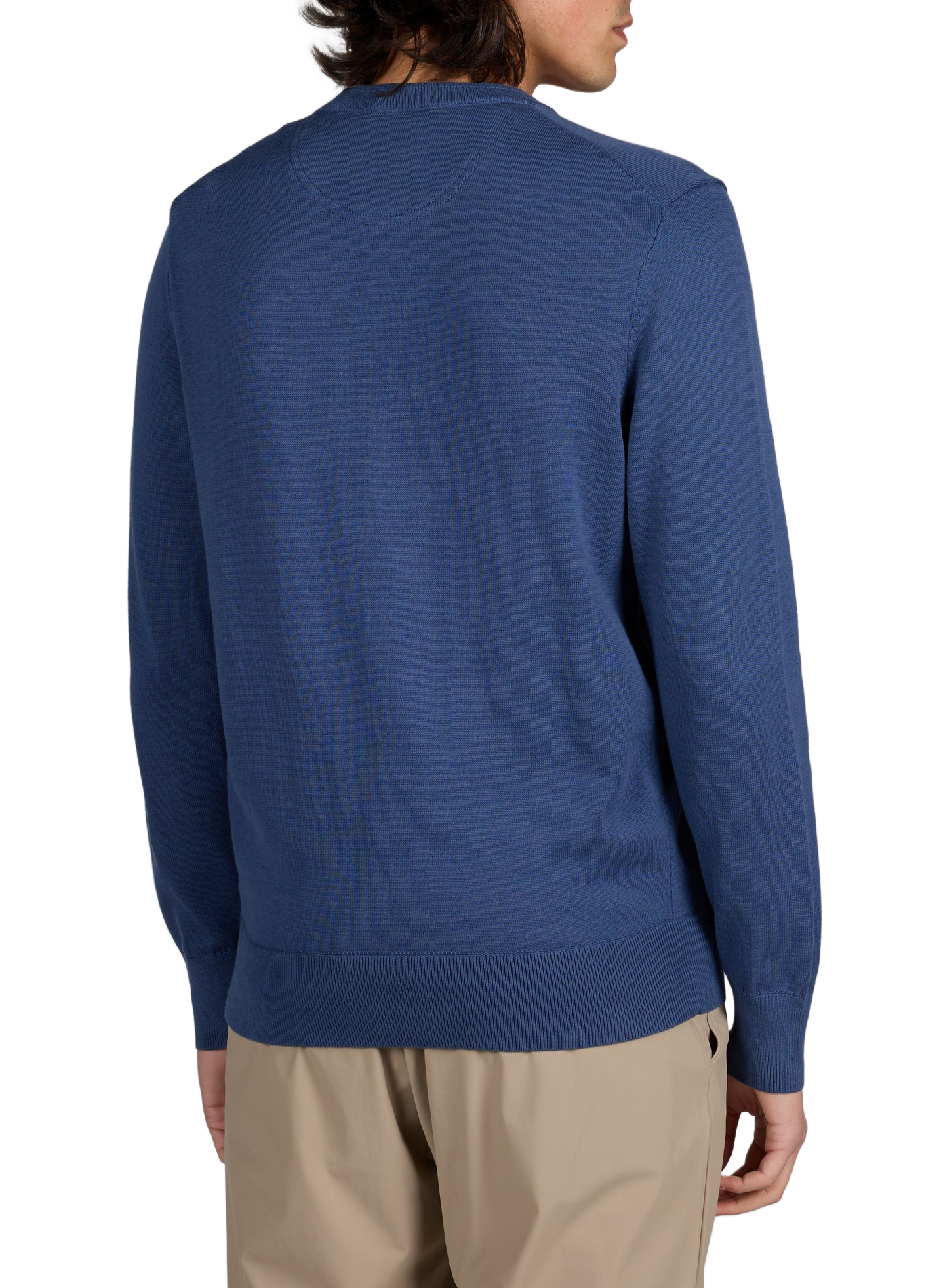 Pull col rond en coton  TIMBERLAND Bleu