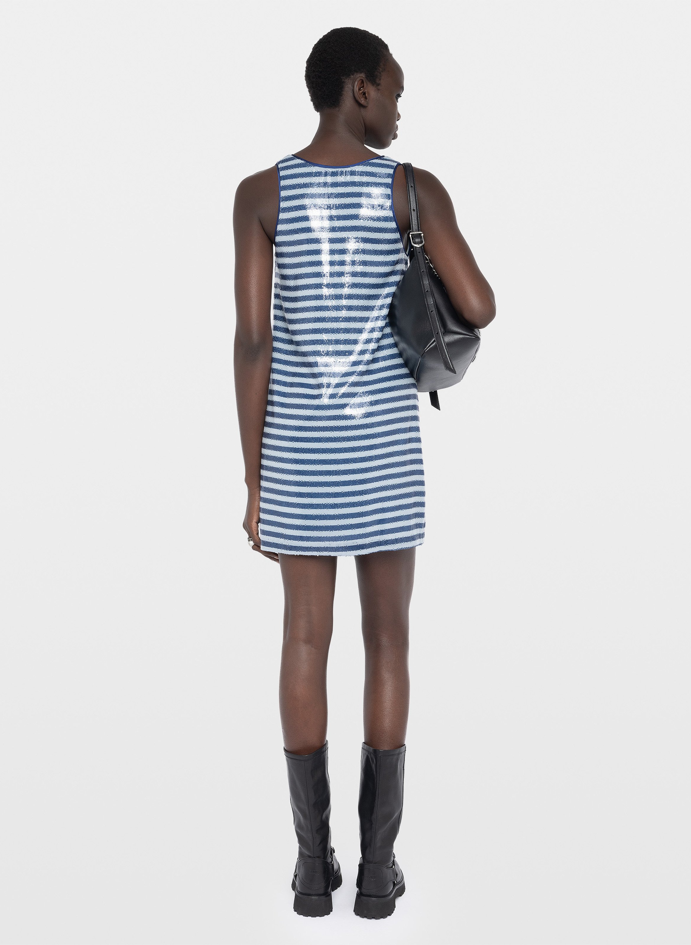 Robe courte droite à sequins rasha ZADIG&VOLTAIRE Bleu