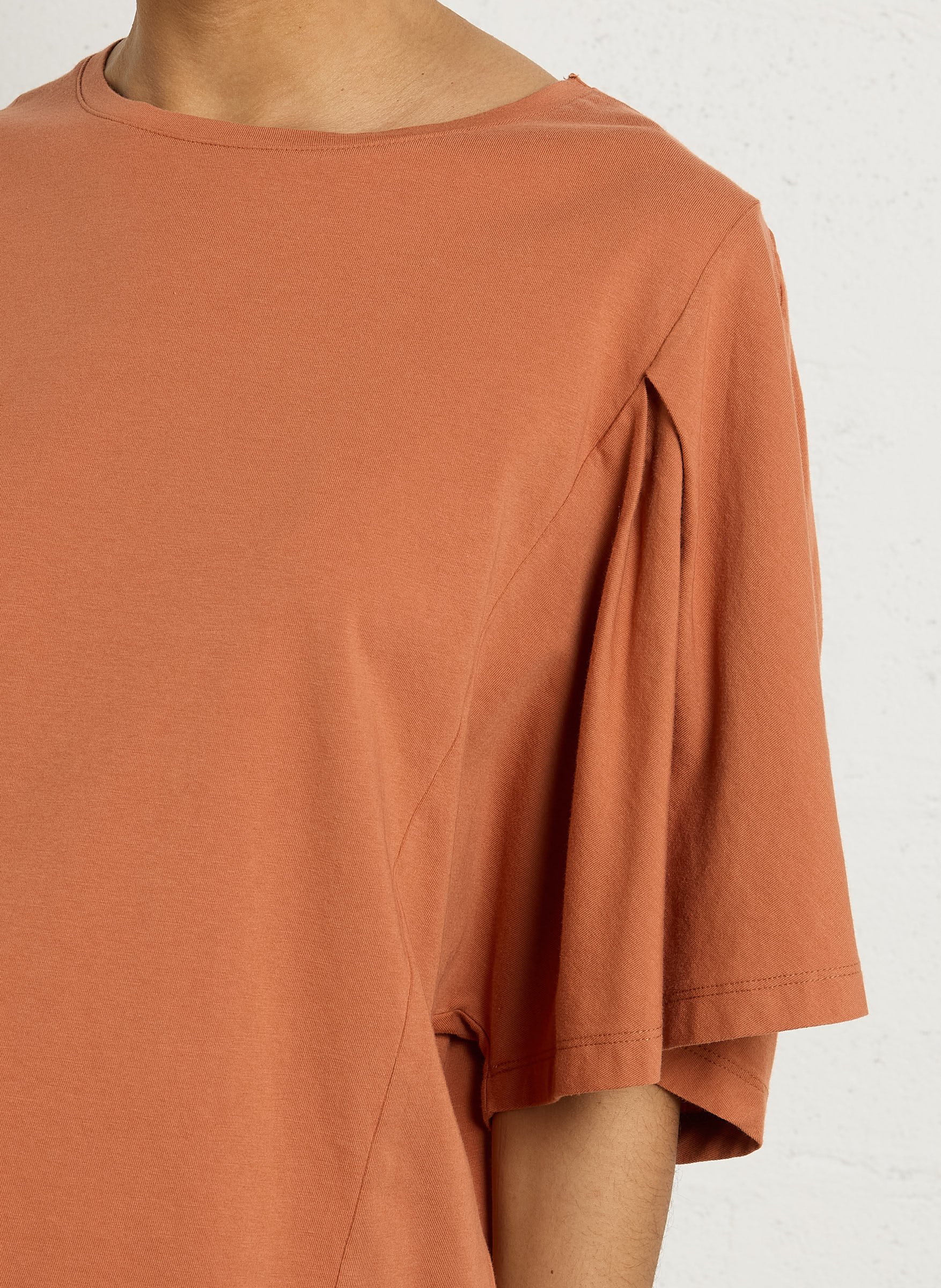 Tee-shirt oversize col rond en coton loreen MAISON 123 Rouge