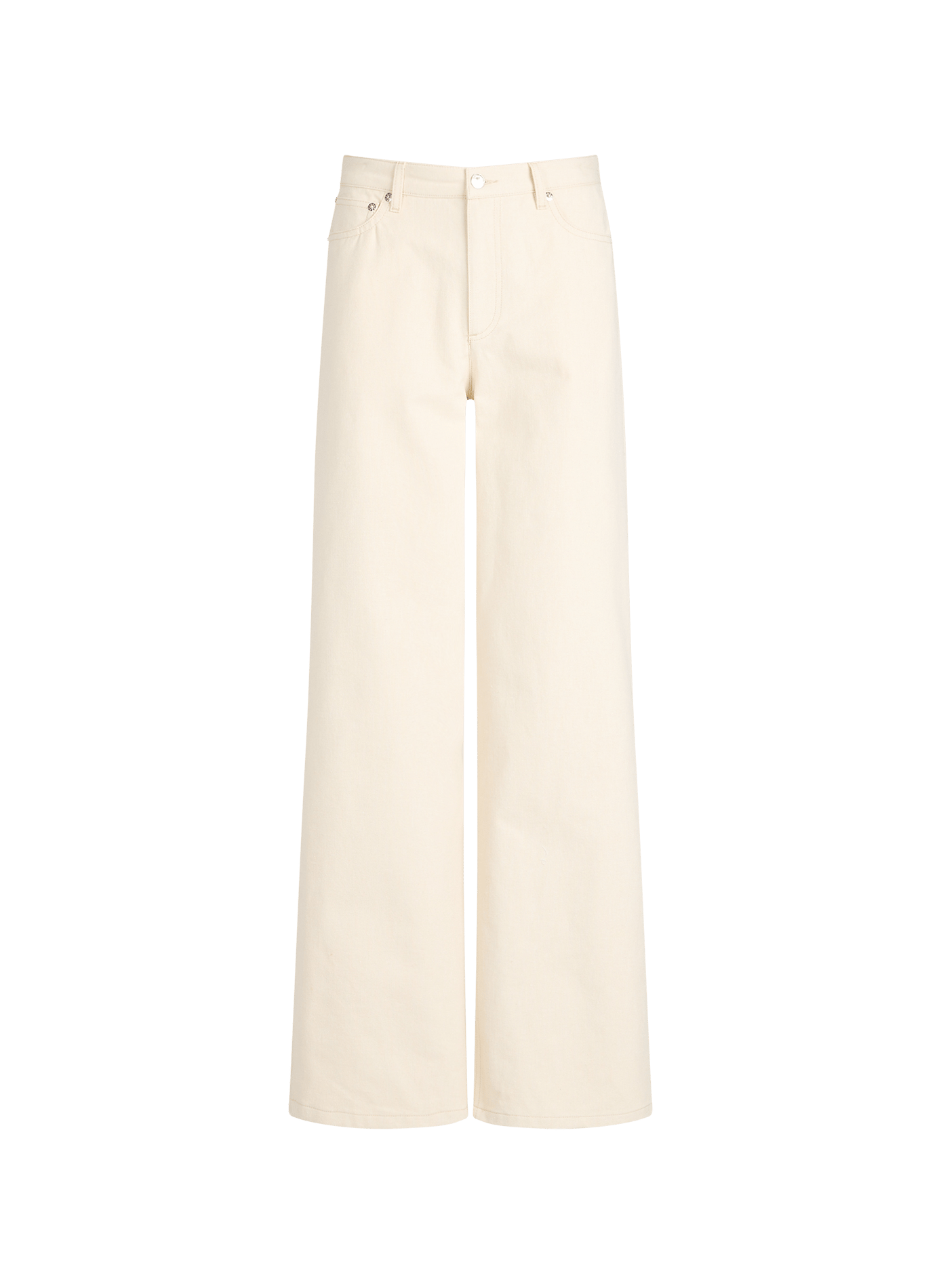 Jean Elisabeth taille haute en coton mélangé A.P.C. Beige