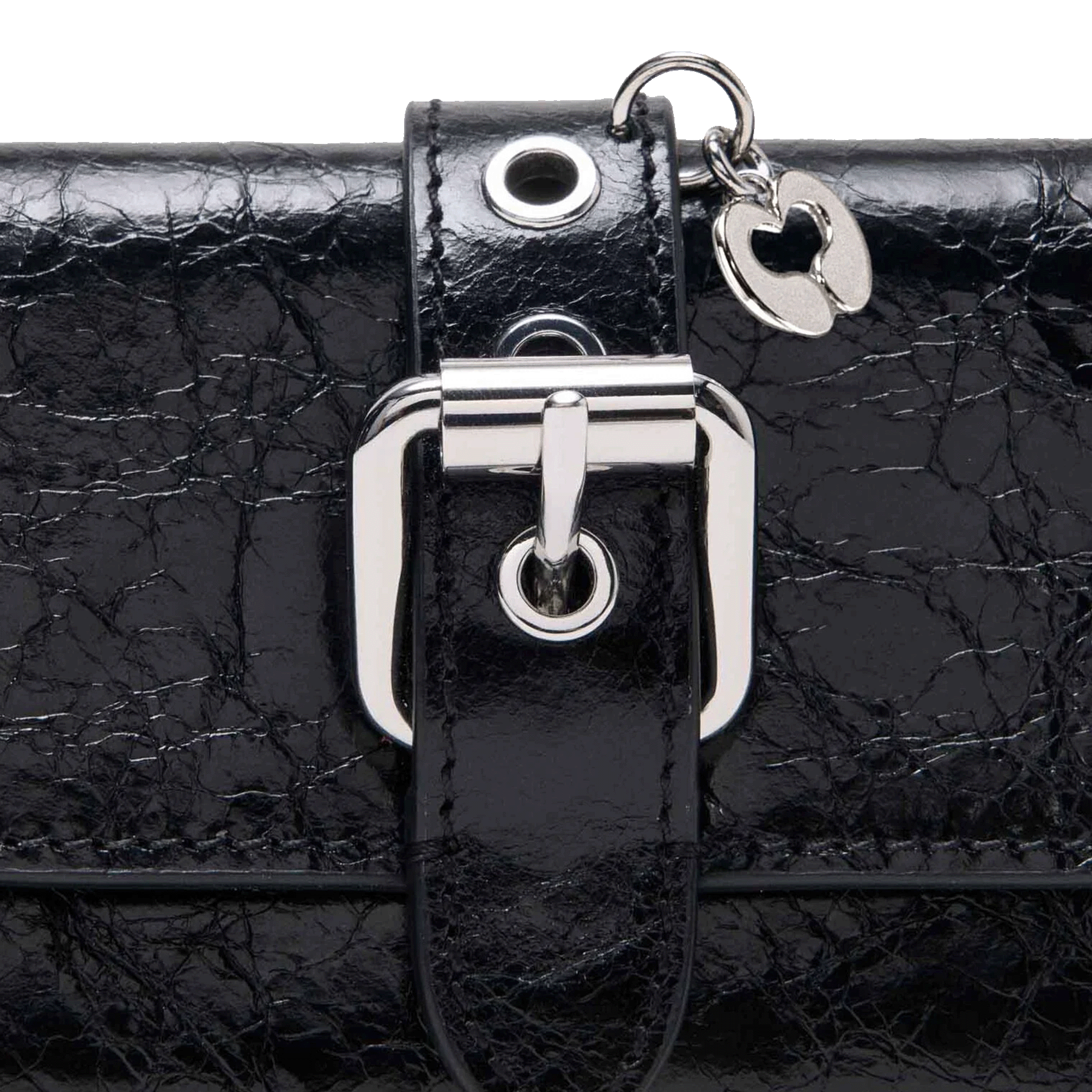 Portefeuille en cuir MAJE Noir