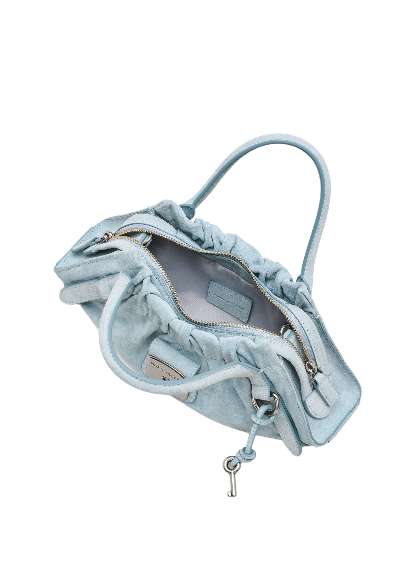 Sac à main Suede Cristina Small Satchel MARC JACOBS Bleu