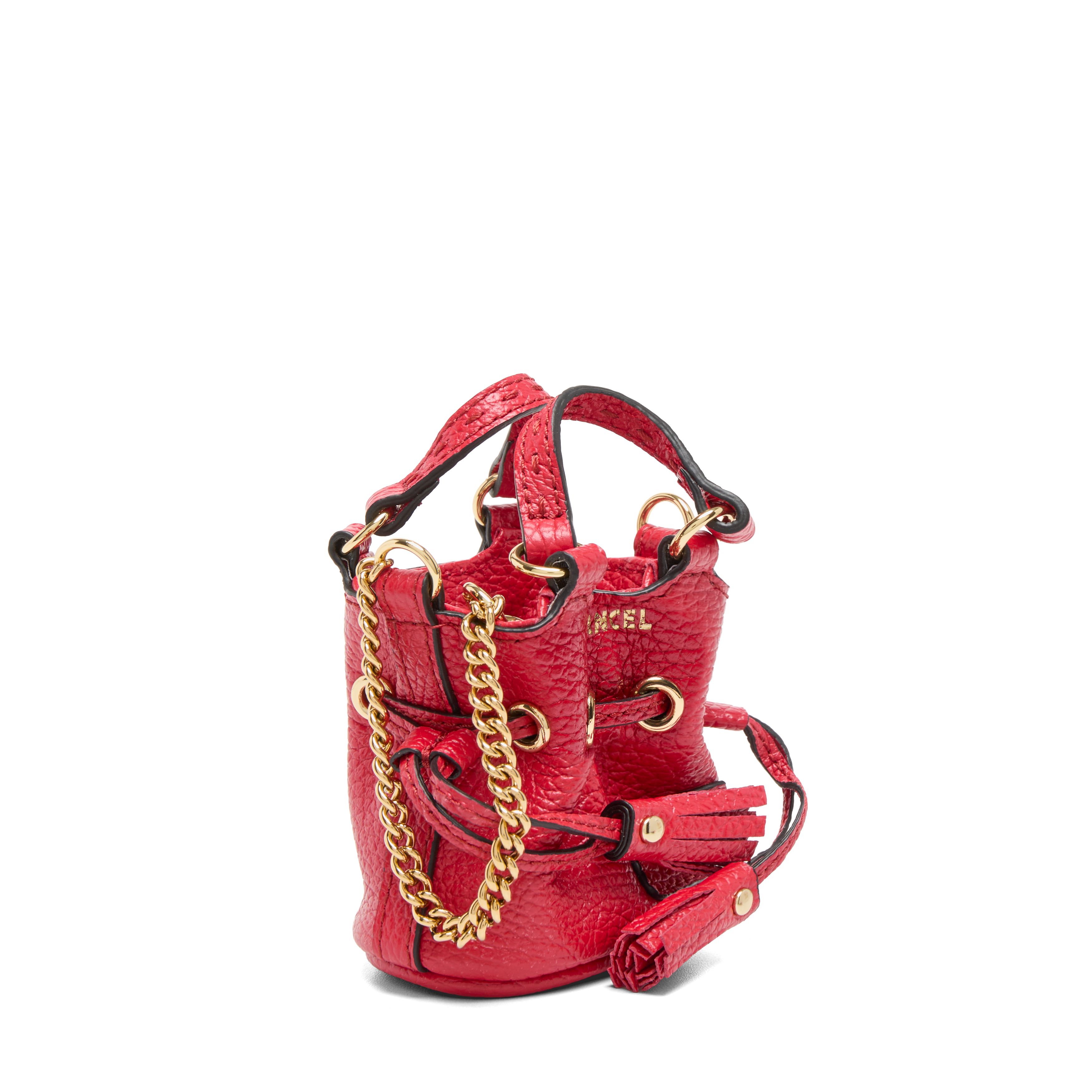 Accessoire voor tas capsulecollectie 150 jaar van runderleer LANCEL Rood