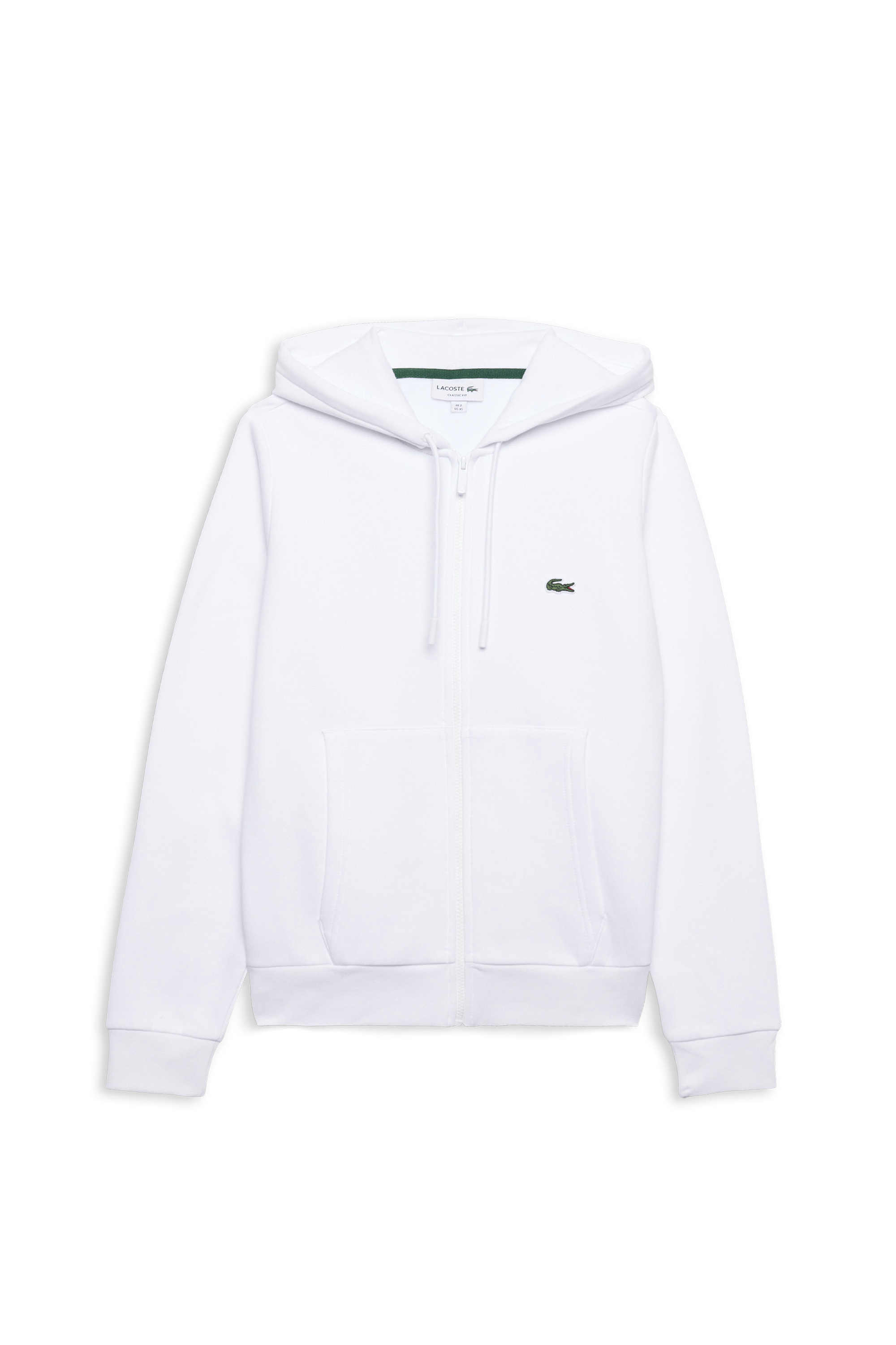 Sweat zippé LACOSTE Blanc