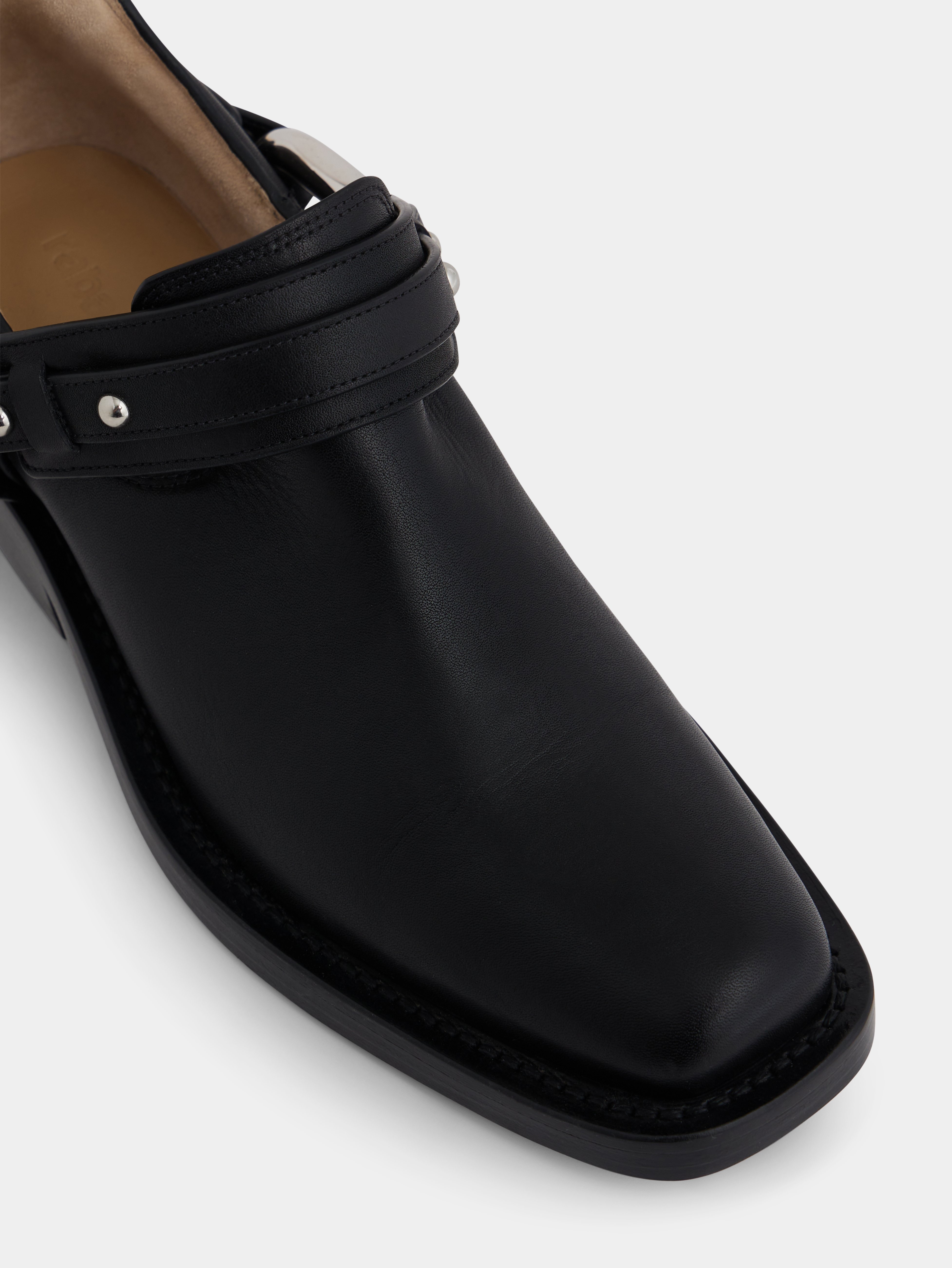 Bottines biker en cuir RABANNE Noir