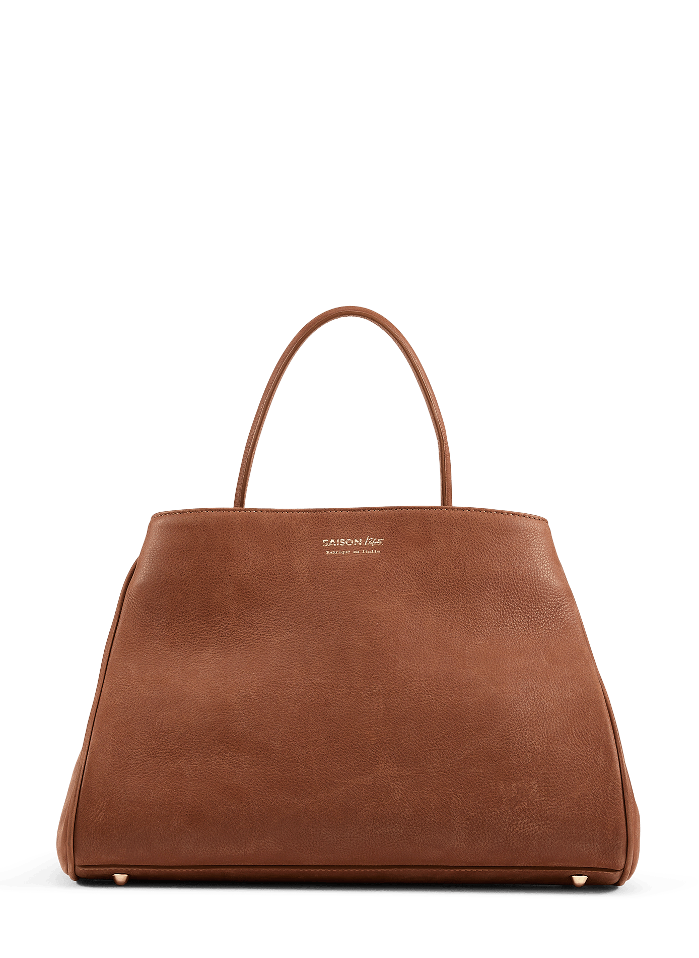 Adjustable leather Idylle handbag SAISON 1865 Brown