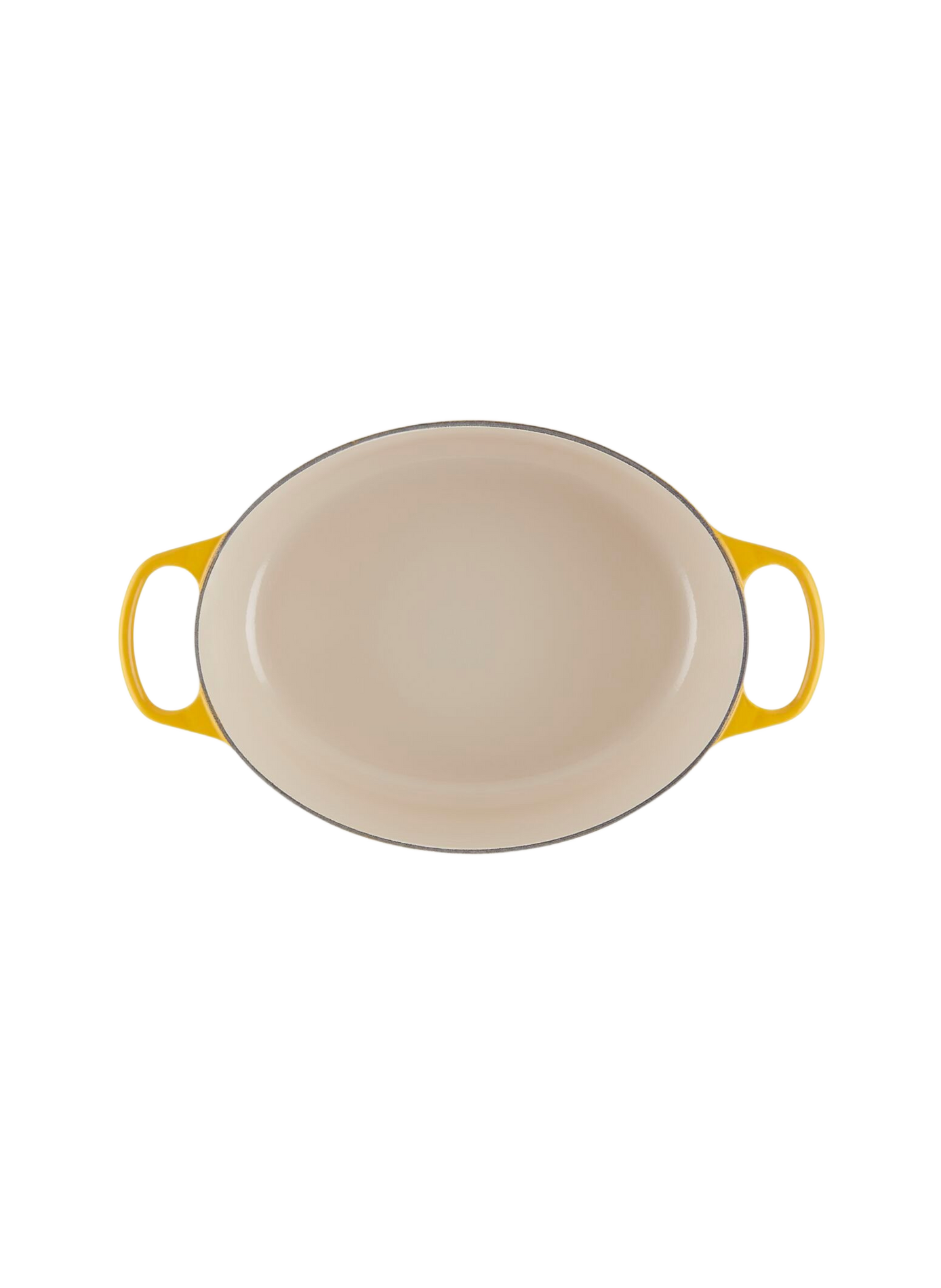 Ovale gusseiserner Schmortopf mit Emaillebeschichtung LE CREUSET Gelb