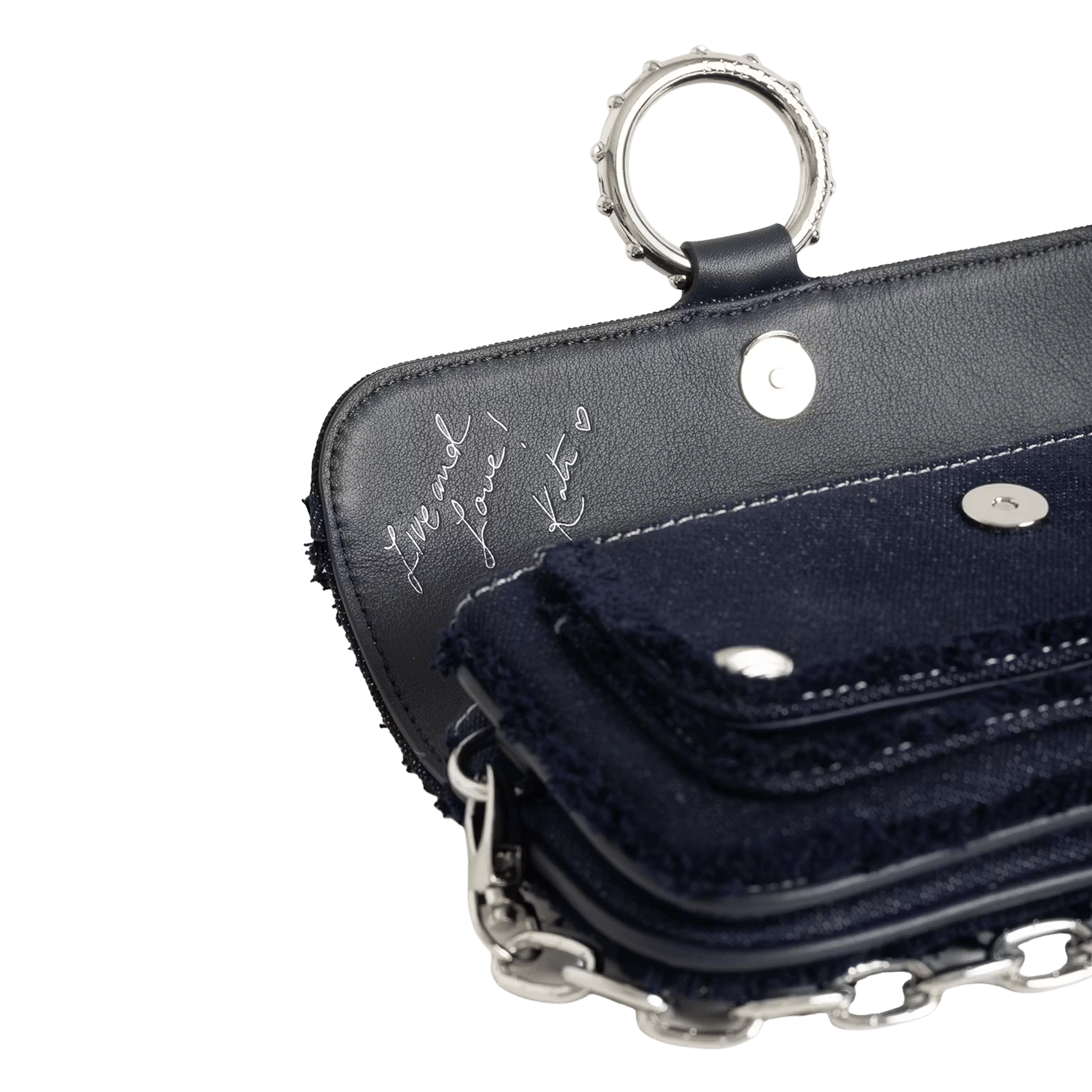 Sac à main en coton kate wallet ZADIG&VOLTAIRE Bleu