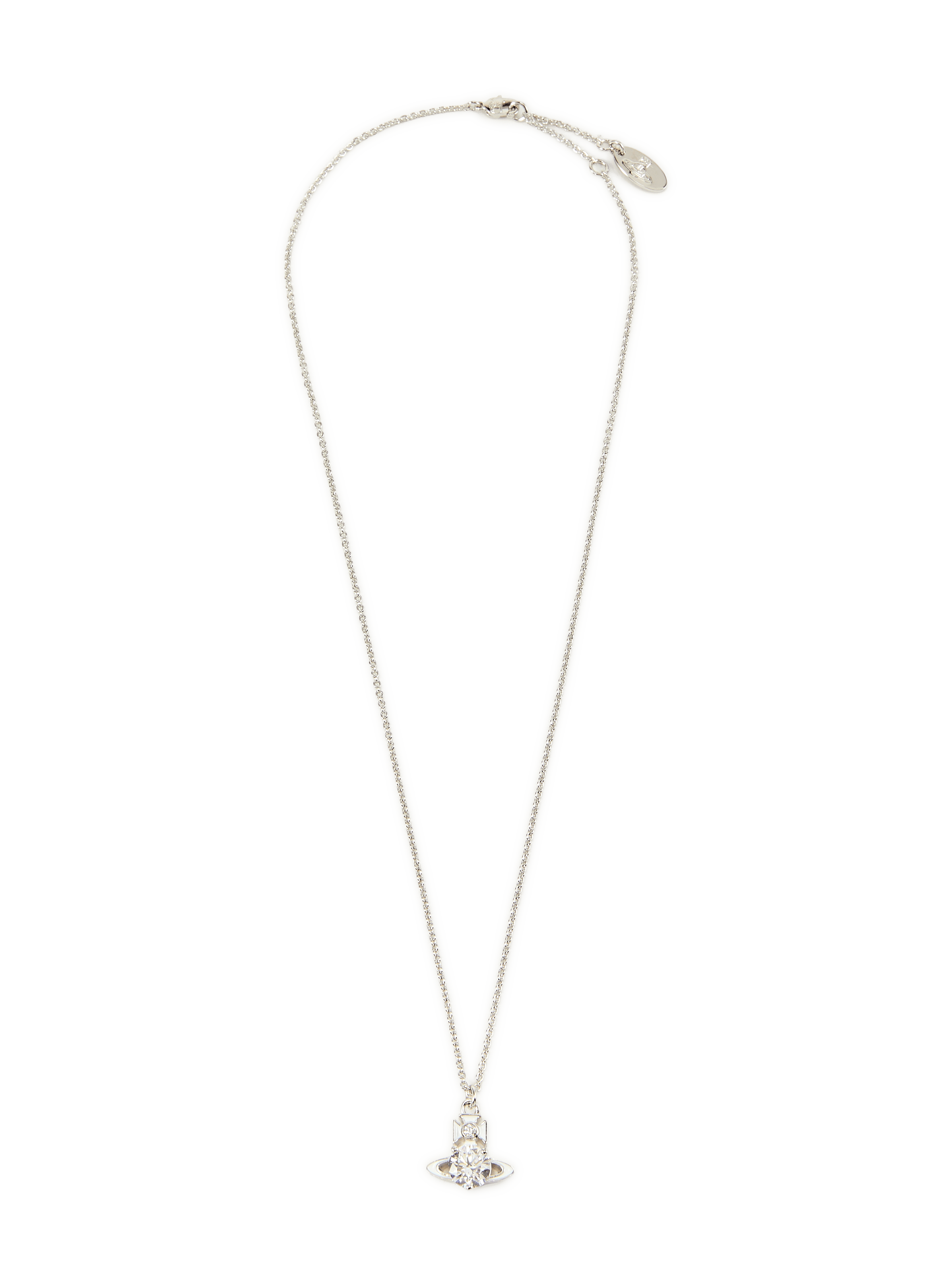 Collier à pendentif à logo VIVIENNE WESTWOOD Argent