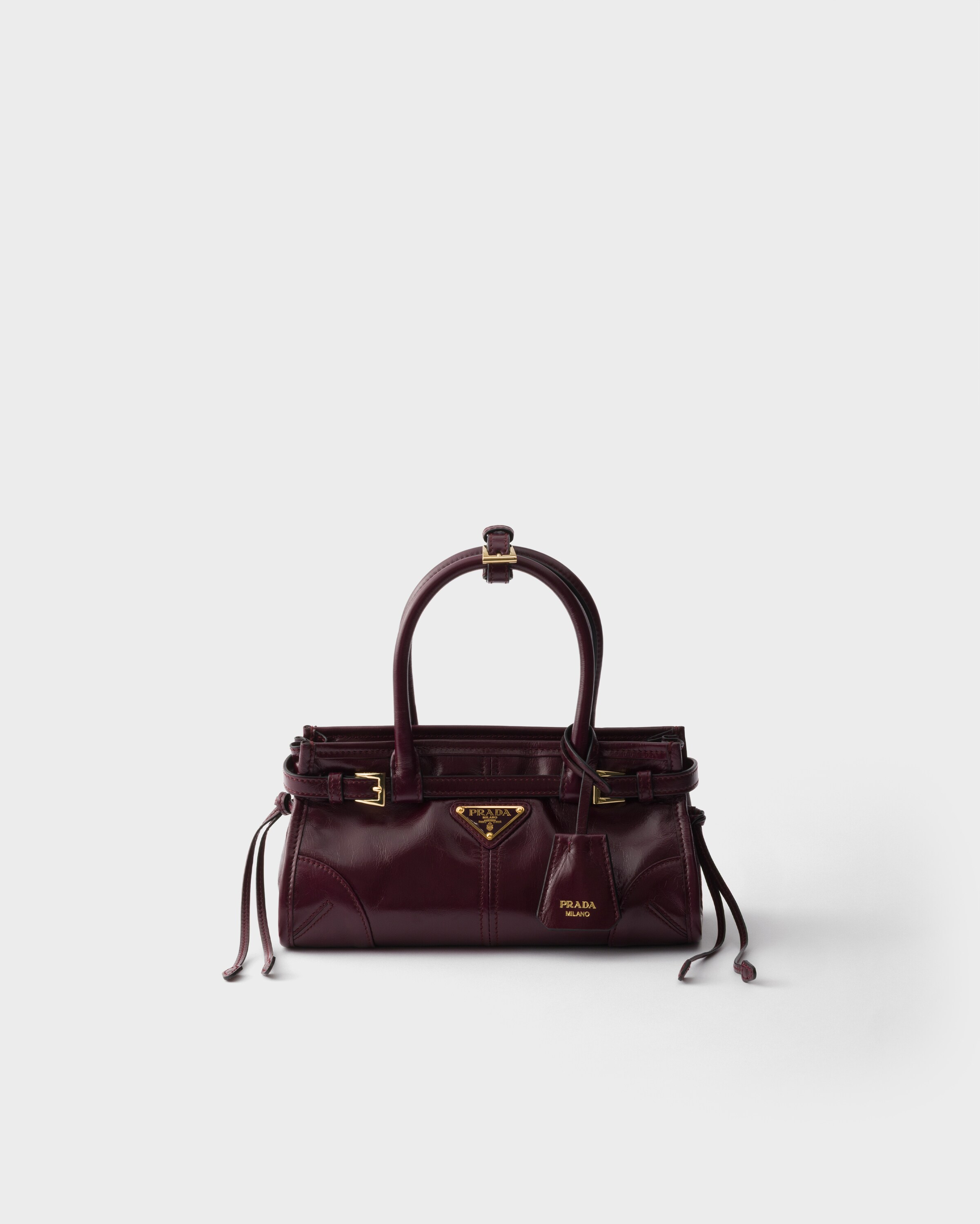Mini sac prada bonnie en cuir PRADA Rouge