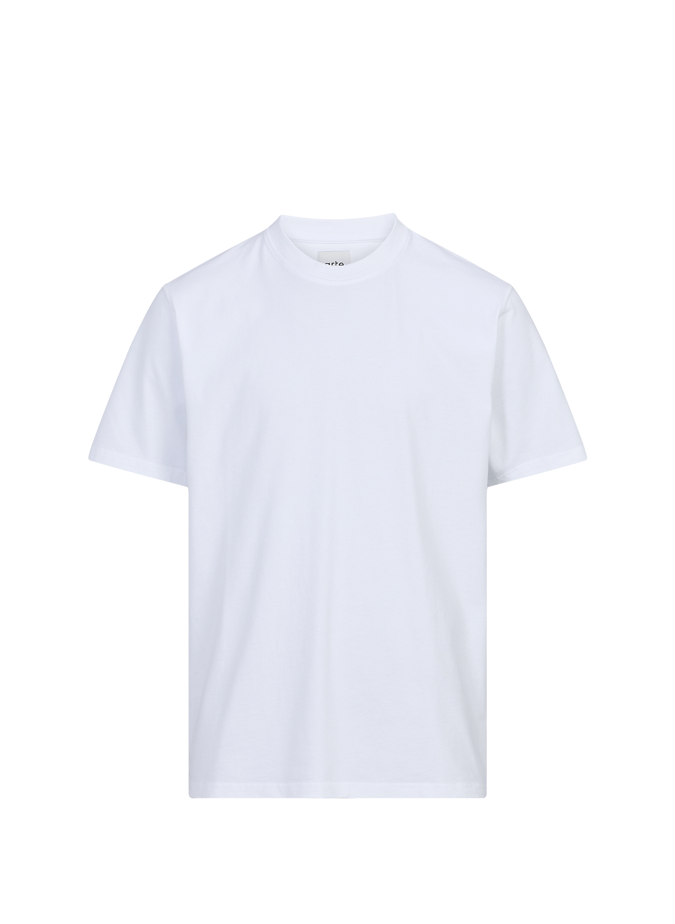 Round neck straight fit cotton T-shirt with screen printing ARTE ANTWERP White