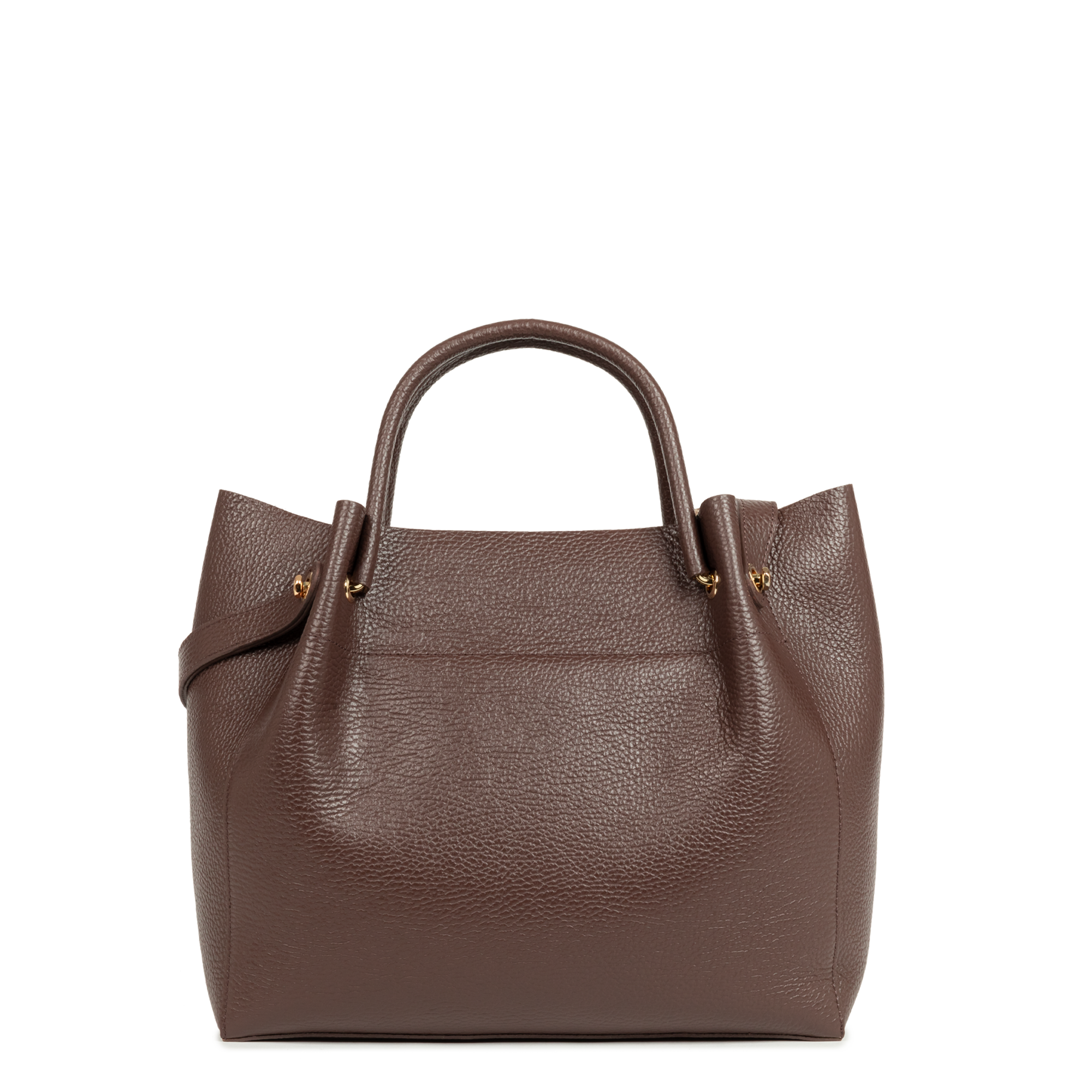 Grand sac cabas épaule - foulonné double louisa | Marron LANCASTER Femme